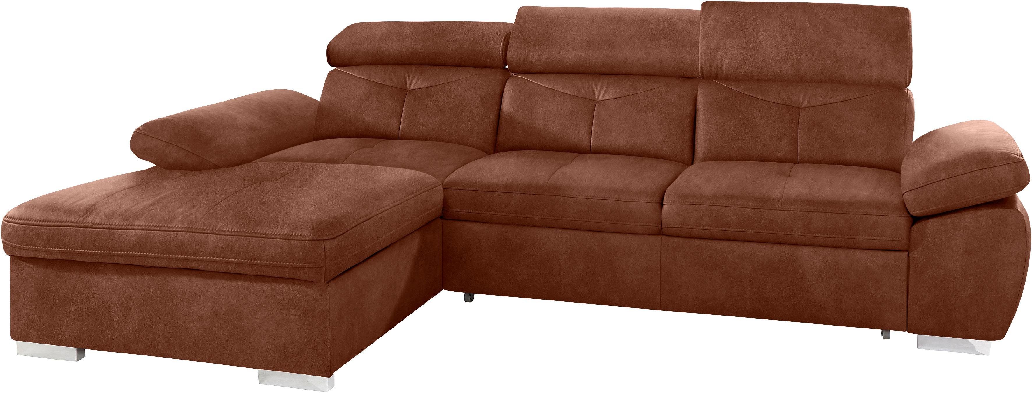 exxpo - sofa fashion Ecksofa "Spring, super bequem, mit Armteil- und Kopfte günstig online kaufen
