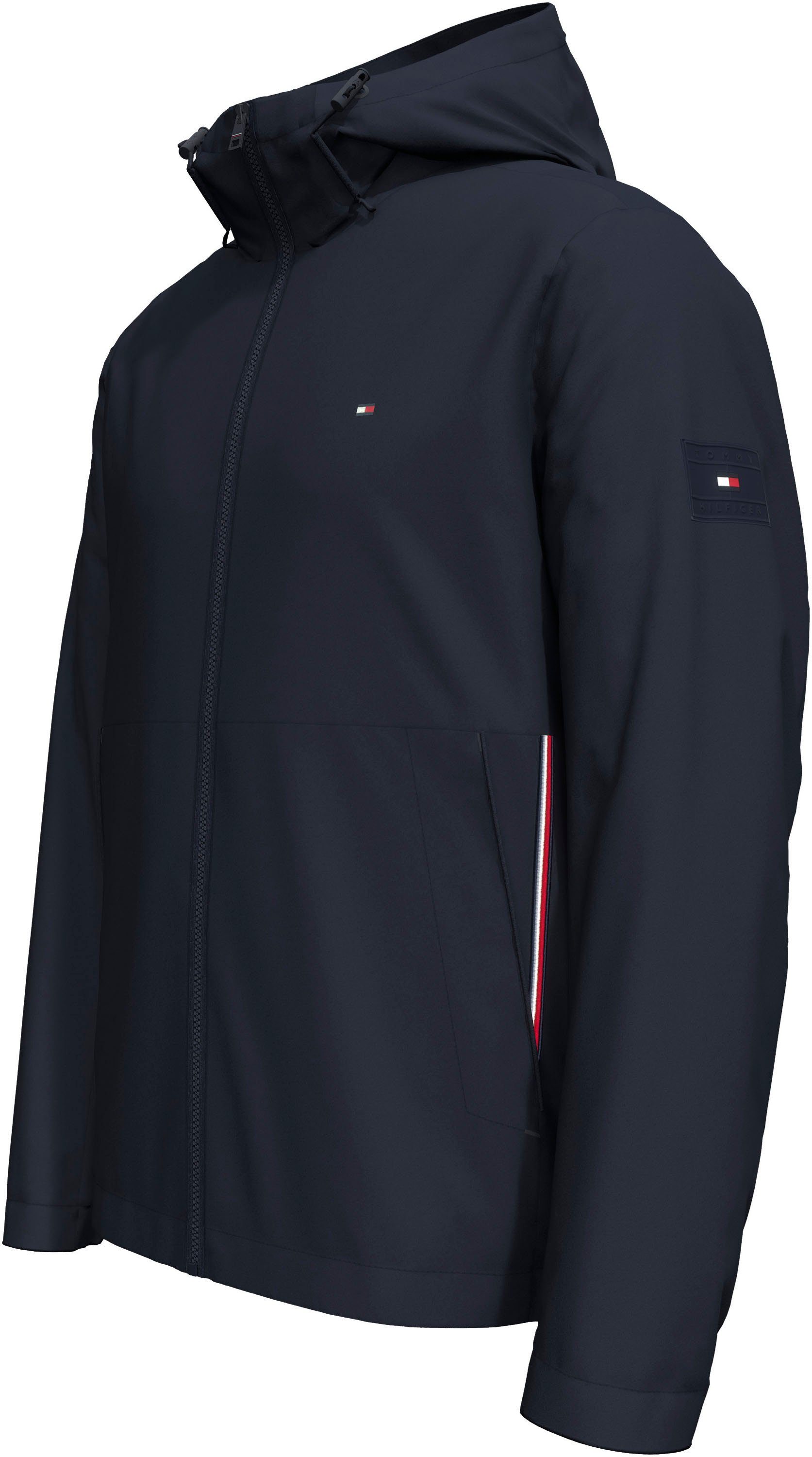 Tommy Hilfiger Outdoorjacke RWB HOODED JACKET mit verstellbarer Kapuze günstig online kaufen