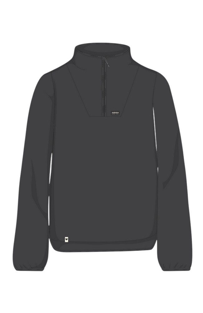 Maloja Fleecepullover MeltinaM (Half Zip, atmungsaktiv) schwarz Damen