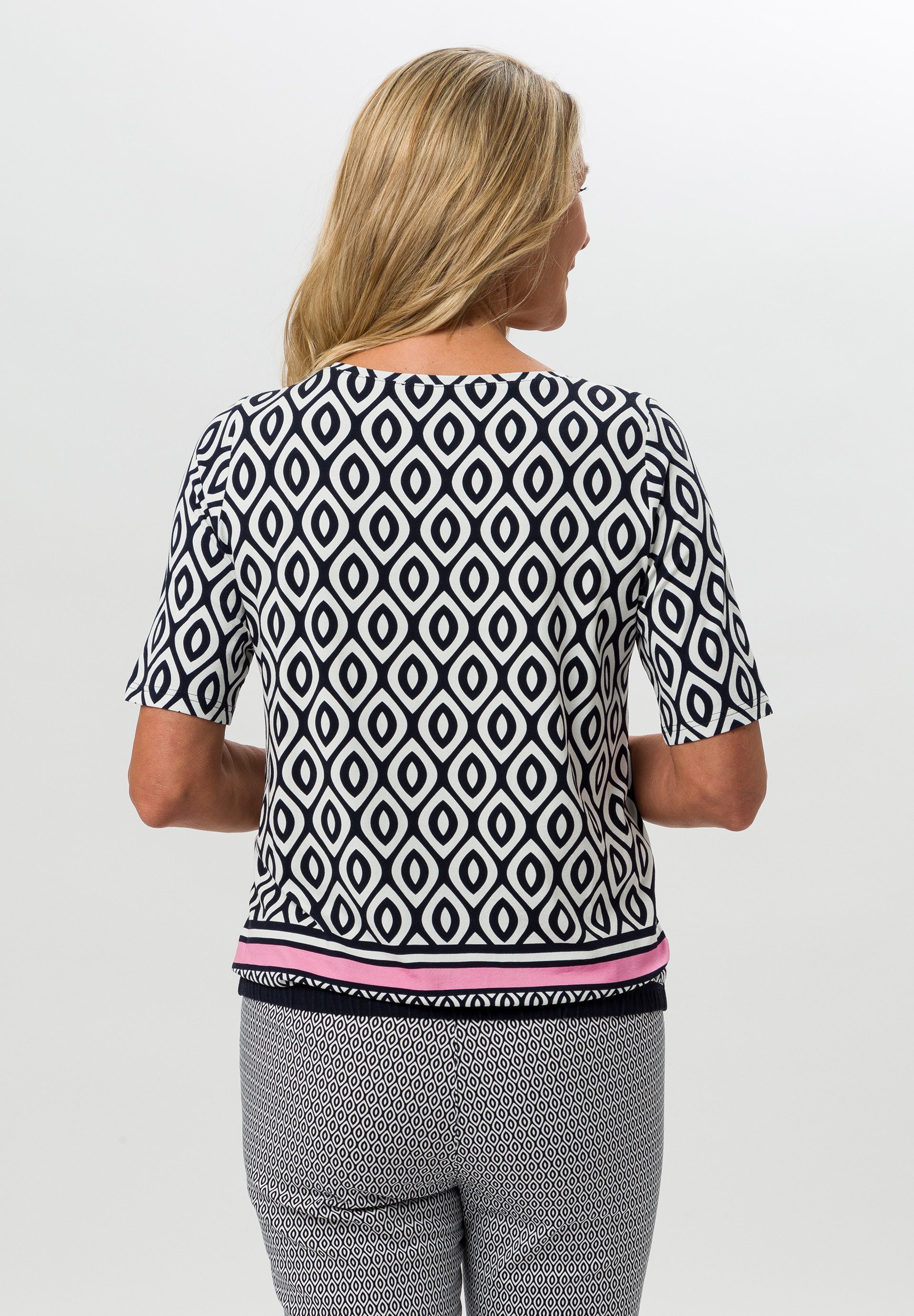 FRANK WALDER Kurzarmshirt aus Ecovero Viskose günstig online kaufen