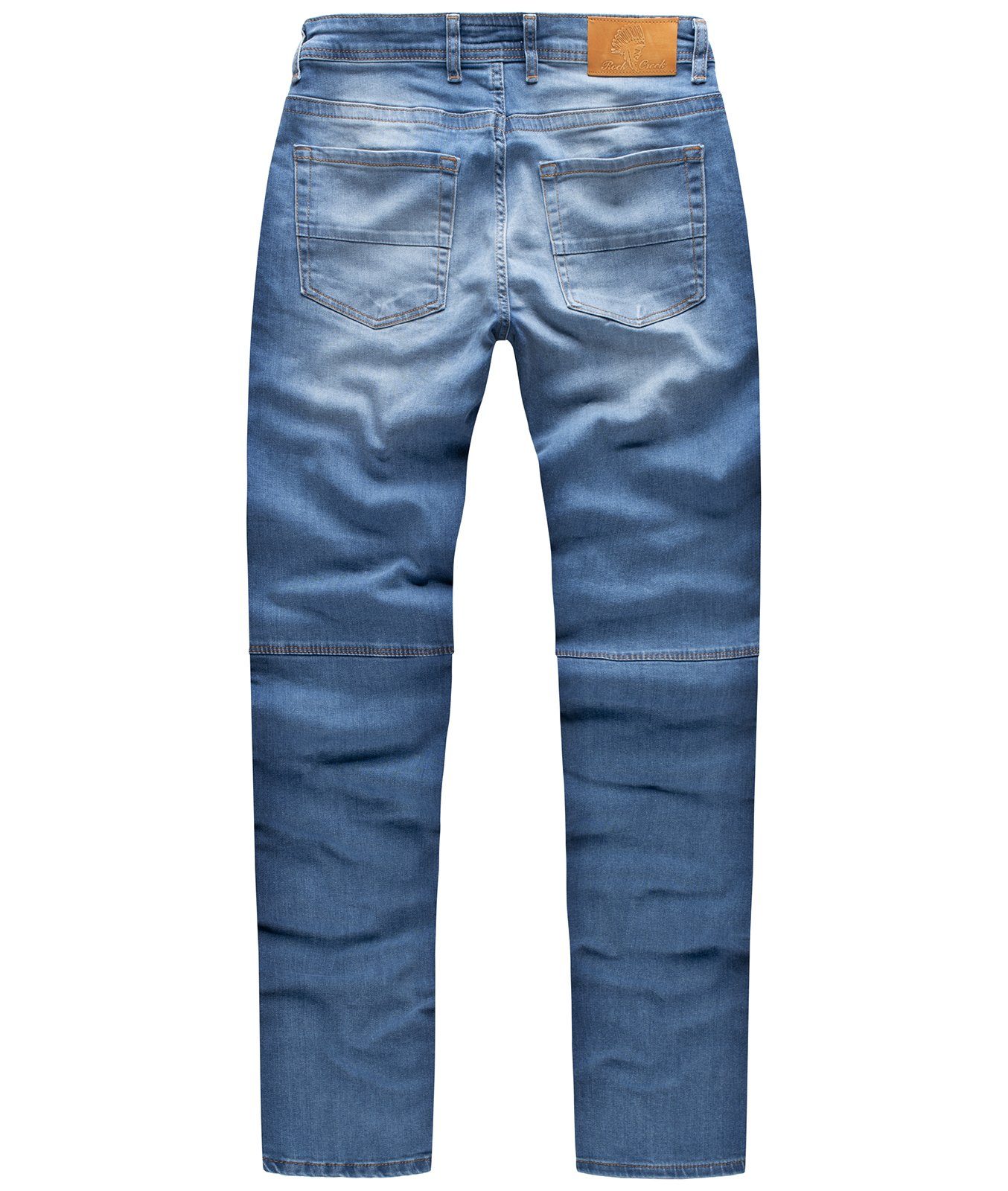 Rock Creek Slim-fit-Jeans Herren Jeans Blau Slim RC-2181 Fit Biker-Style
