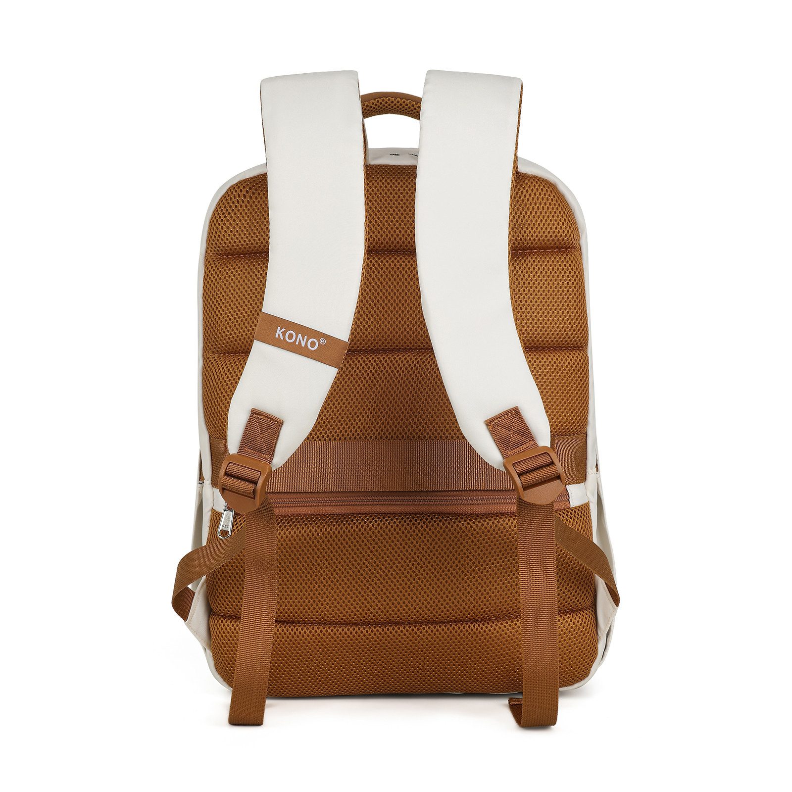 KONO Laptoprucksack Wasserabweisender Reisetasche mit USB – Business Reisetasche, 2-teilig