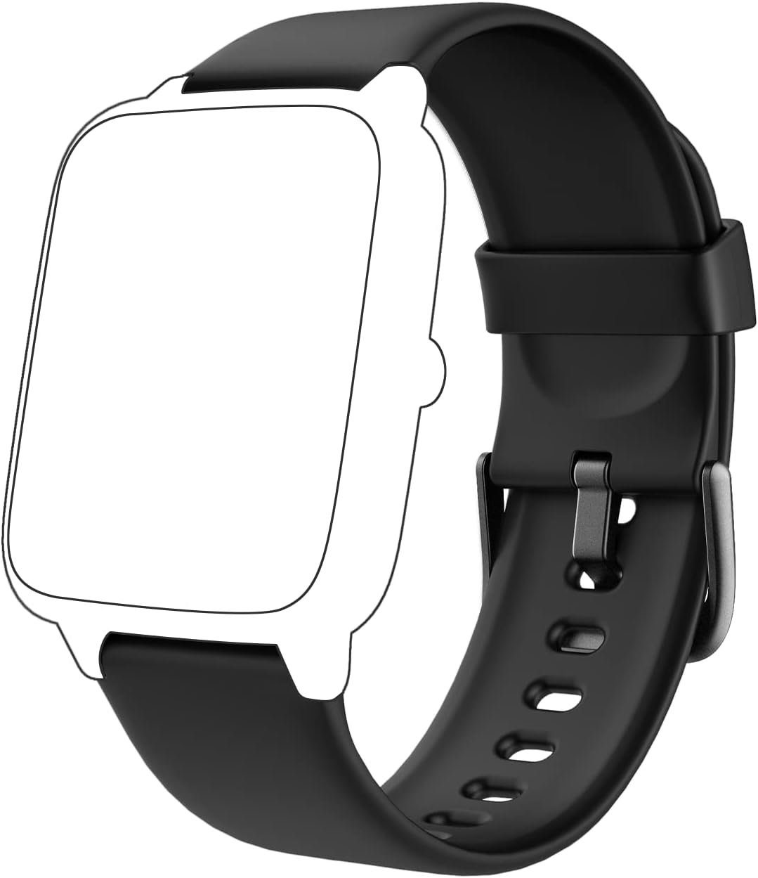 FELIXLEO Uhrenarmband Ersatzarmband für ID205L (Schwarz) FC1 Smartwatch