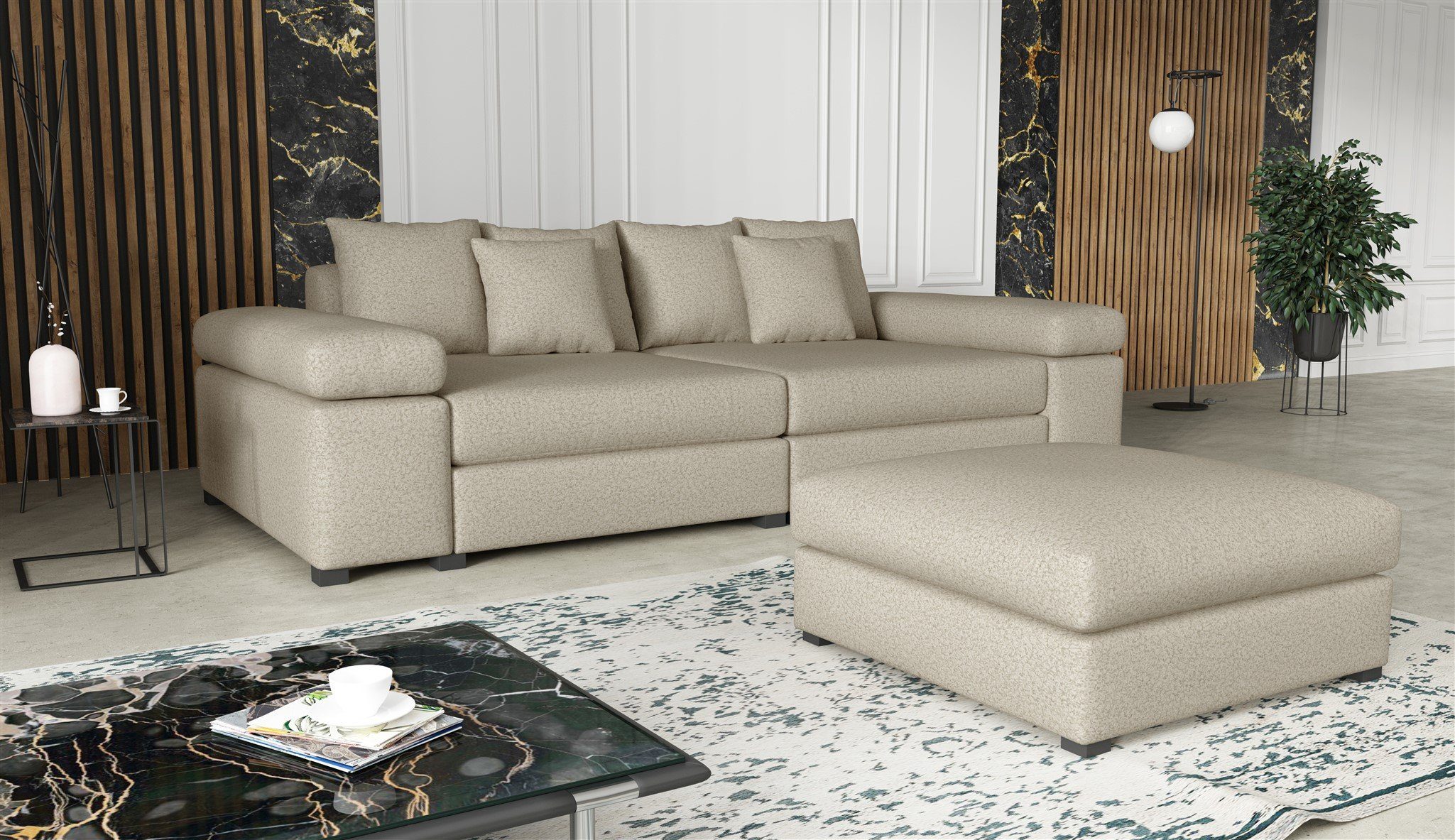 Fun Möbel Big-Sofa Couchgarnitur Megasofa Riesensofa günstig online kaufen