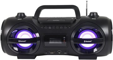 Reflexion »CDR900BT« Boombox (200 W, Tragbarer CD-Player, Ghettoblaster, Discolicht mit blinkender Modi-Auswahl, Bluetooth, MP3, CD, USB, SD, AUX-IN)
