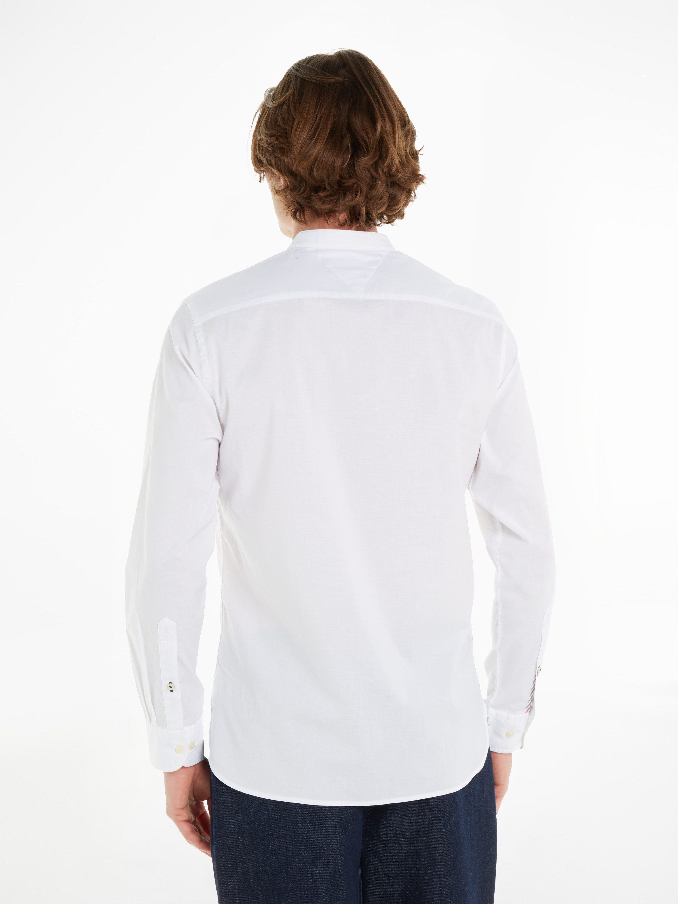Tommy Hilfiger Langarmhemd NATURAL SOFT SOLID günstig online kaufen