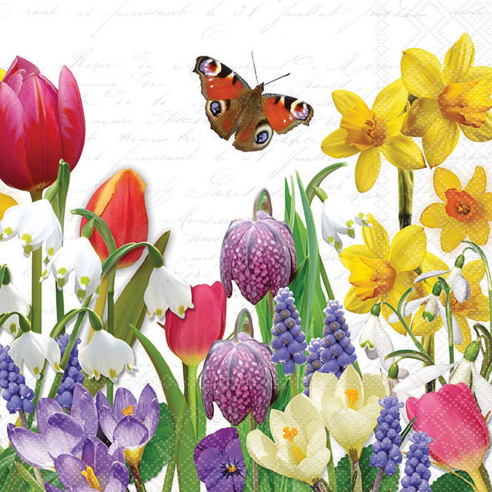 Ambiente® Papierserviette Spring Feeling, (20 St), 33x33cm
