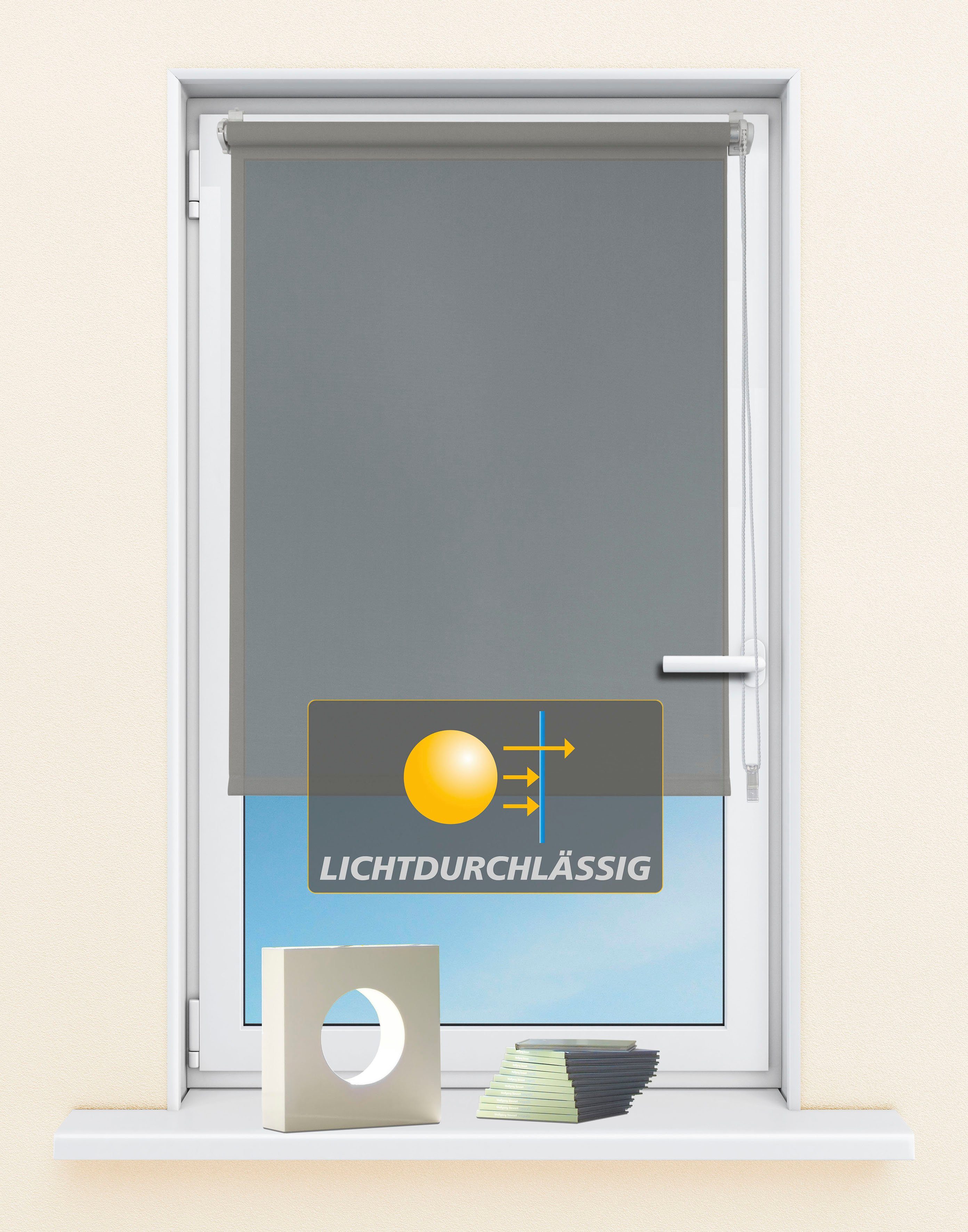 Seitenzugrollo Seitenzugrollo 'Ida', Lichtschutz, Klemmfix, ohne günstig online kaufen