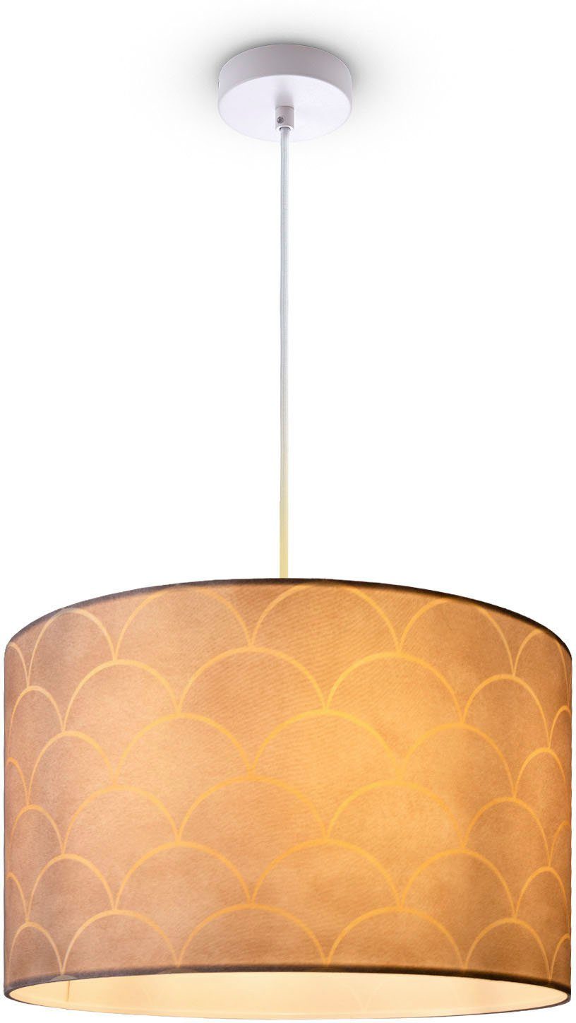 Lampe Esstisch Stoffschirm Pillar, Pendelleuchte Wohnzimmer Leuchtmittel, Home Vintage Pendelleuchte Modern ohne Hugo Paco