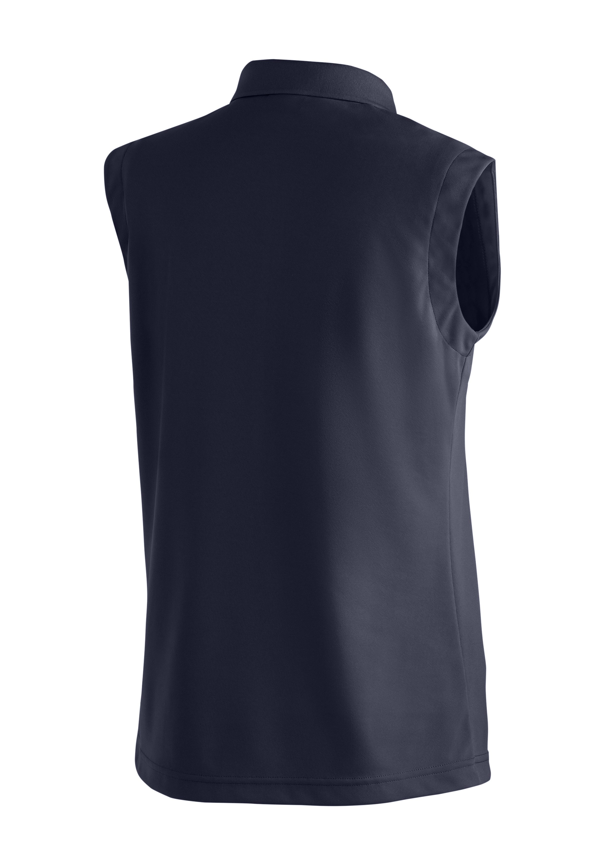 Maier Sports Poloshirt Ulrike sleeveless Damen Polo, leichtes Shirt, ärmelloses Funktionsshirt, Regular Fit