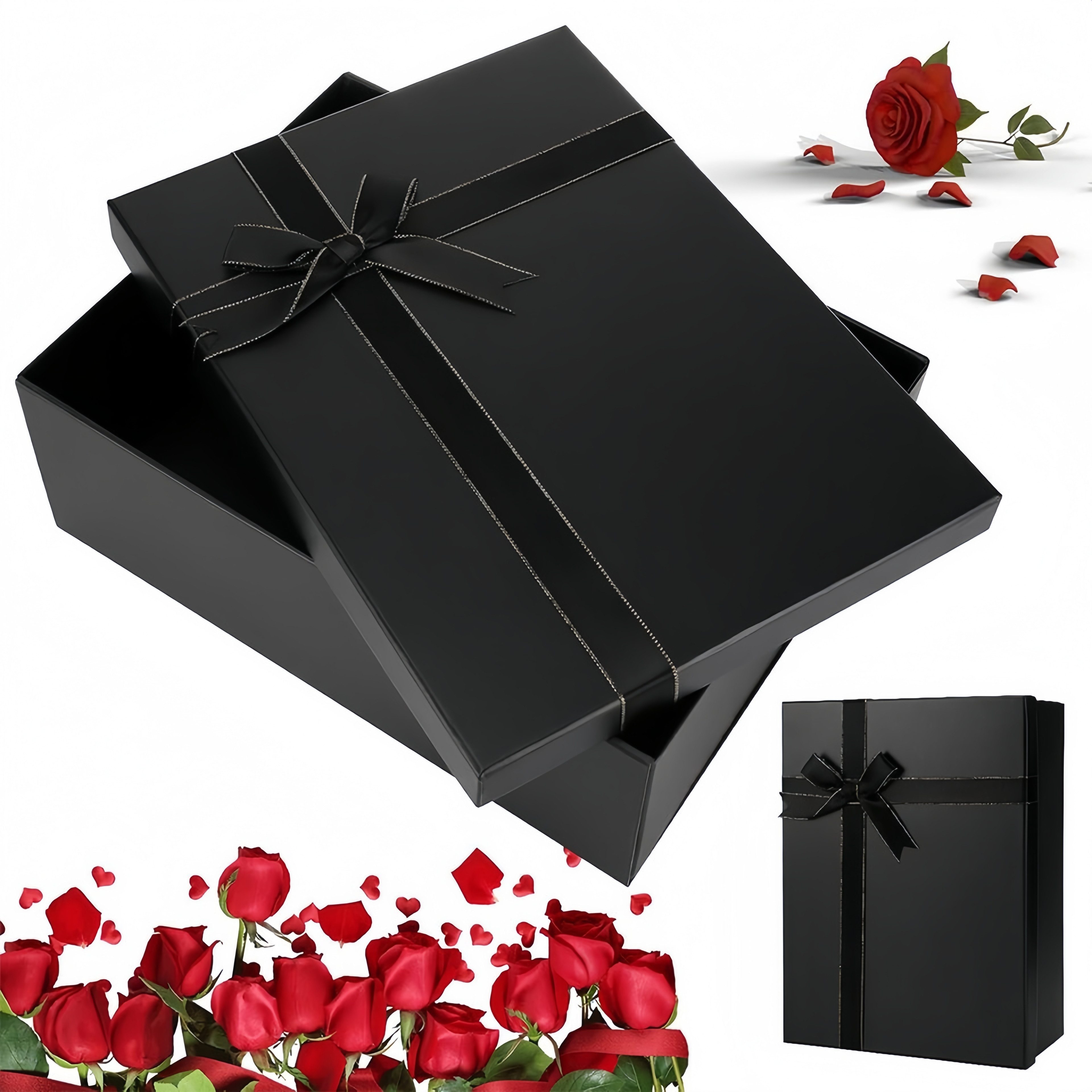 FOUORTUNATE-BEE Aufbewahrungsbox Geschenkbox mit Deckel – Ideal für Feiertage und Geburtstagsgeschenke, Vielseitige Geschenkverpackung für Vatertag, Muttertag, Ostern & Co.