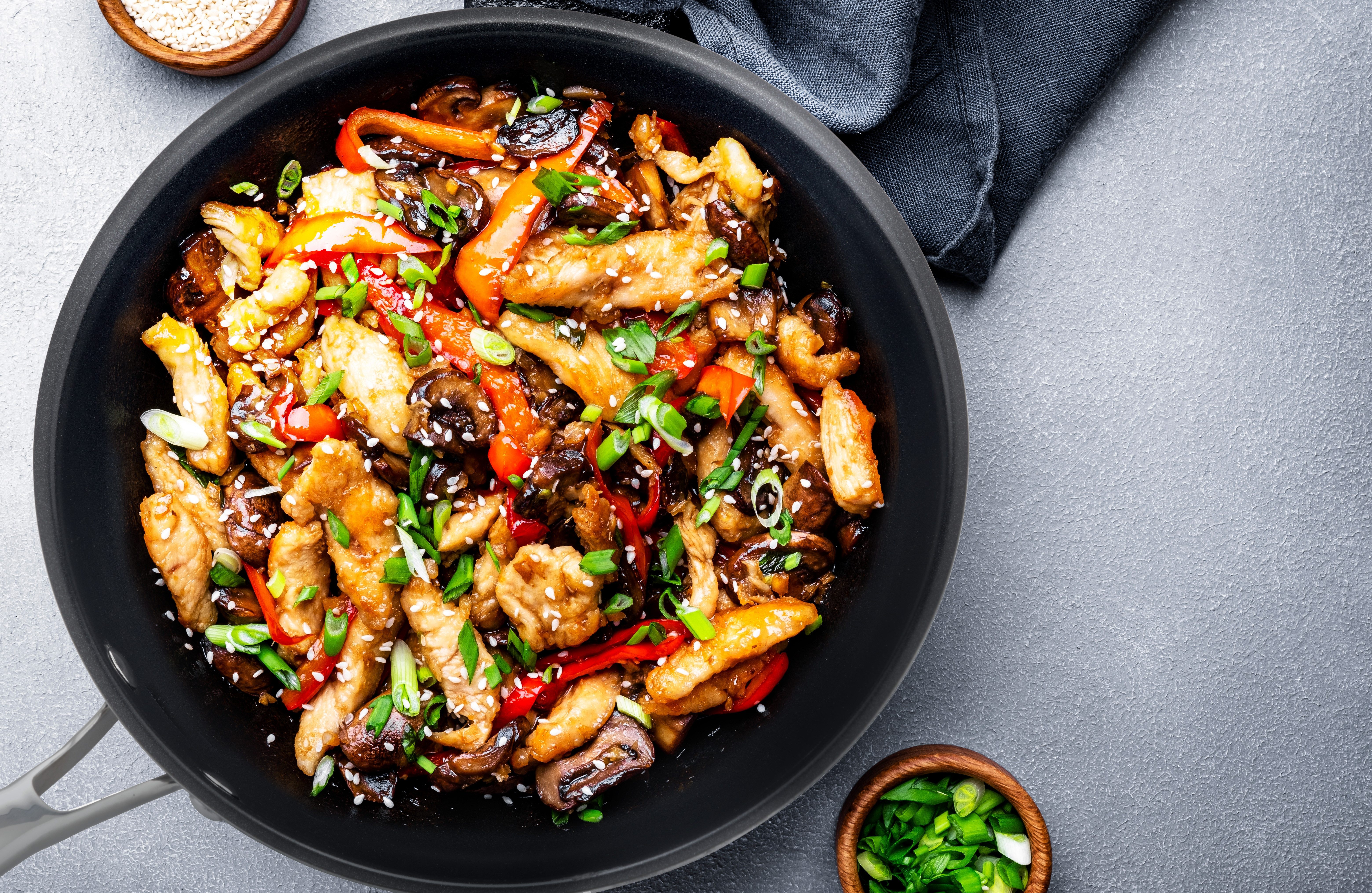 Hanseatic Wok hanseatic, Edelstahl, aus Dreischicht-Material mit Antihaft-Versiegelung, ø 28 cm, Induktion