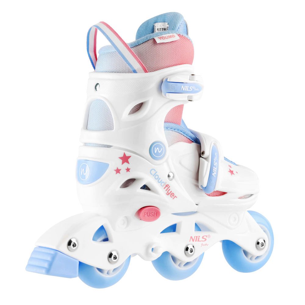 NILS FUN Inlineskates 3-in-1 Rollerskates 30-33, (Spar-Set, 1-St., Größe S), Weicher Innenschuh mit fester Knöchelunterstützung