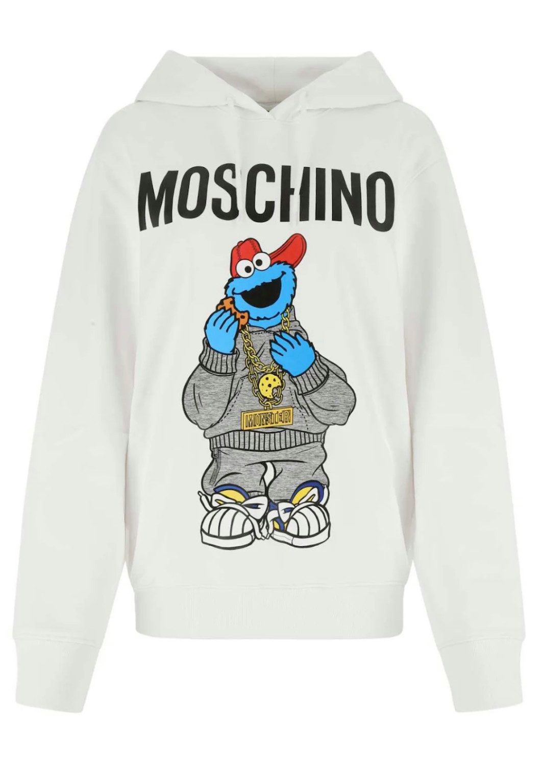 Moschino Hoodie X SESAME STREET LIMITED Oversize Unisex Cookie Monster Swea günstig online kaufen