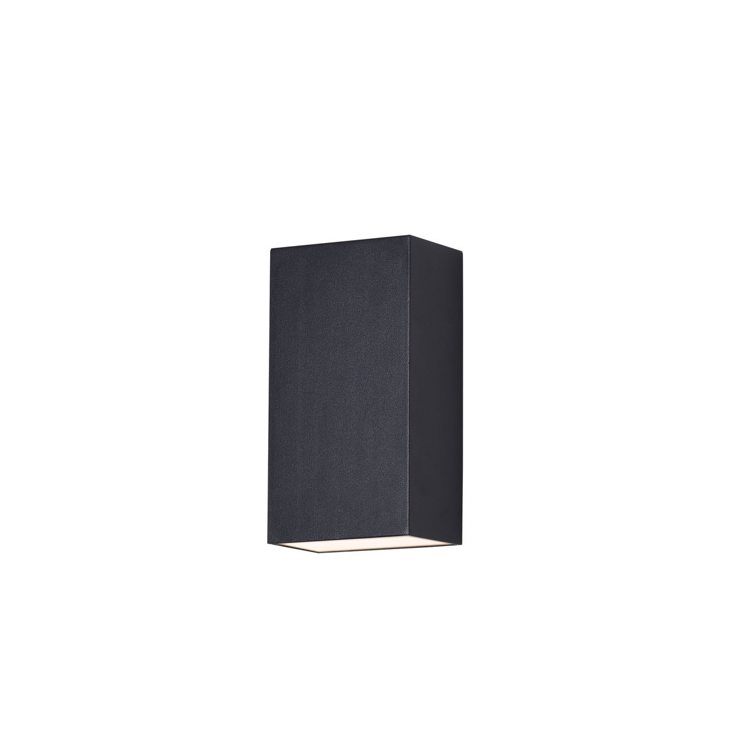 Licht-Erlebnisse Außen-Wandleuchte ZARA, LED, Warmweiß, LED Metall IP54 B: 9 cm Up Down Schwarz eckig warmweißes Licht 3000 K