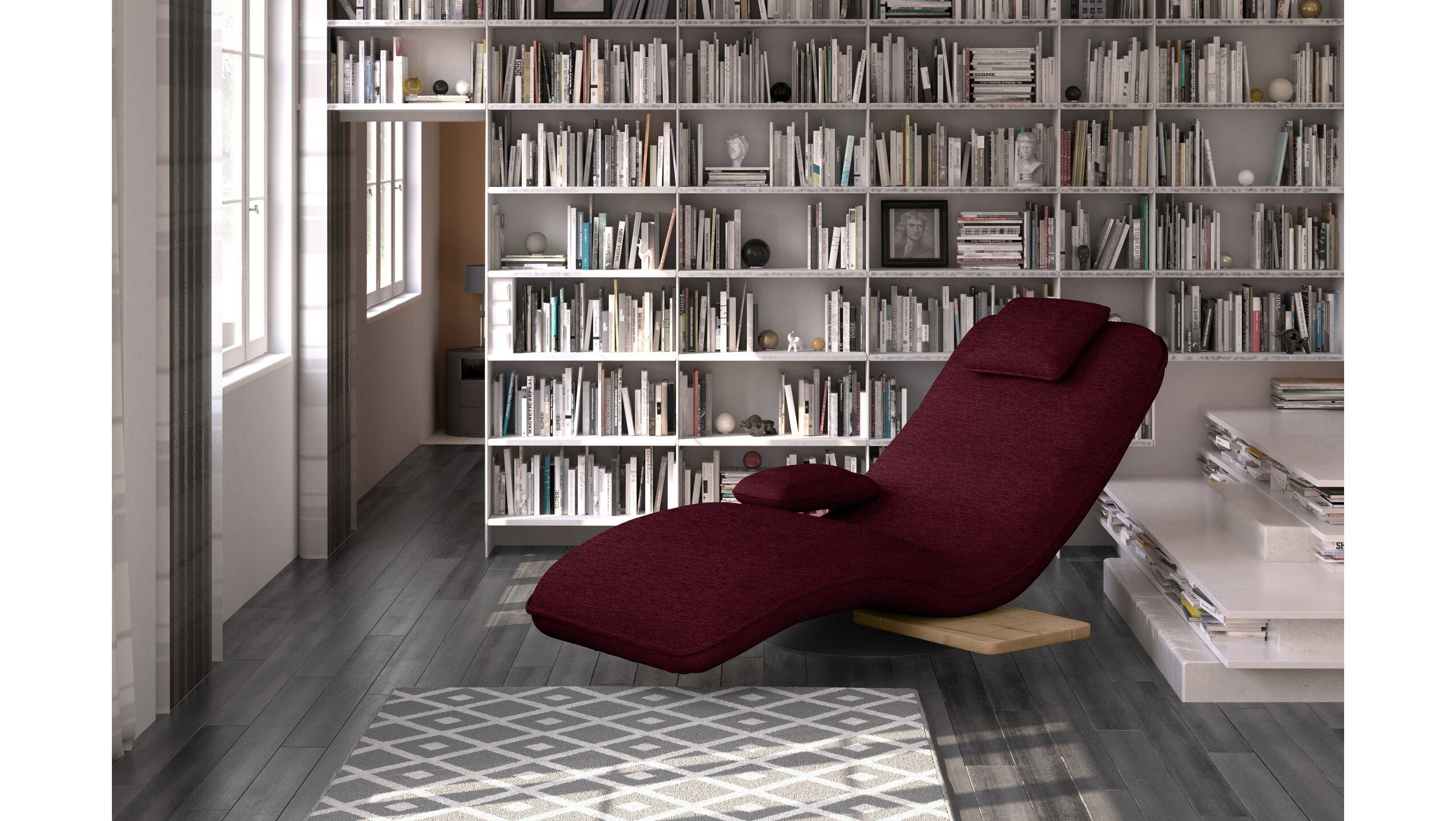 99rooms Relaxliege Evora, Relaxliege, Liegesessel, gepolstert, Liegekomfort, frei im Raum stellbar, inklusive Kissen