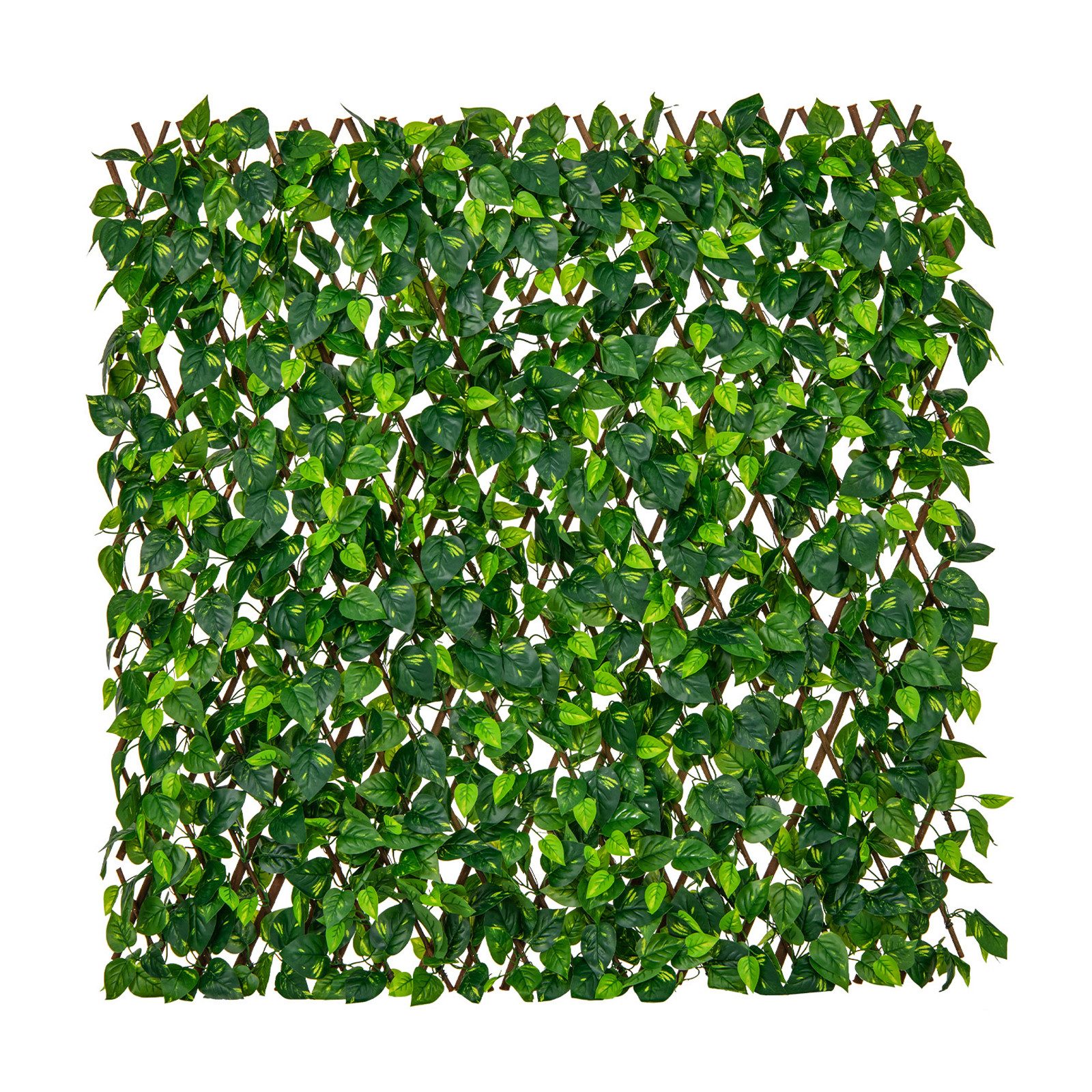 Kunstpflanze, COSTWAY, Pflanzenwand mit Efeublätter 180x90cm Grün
