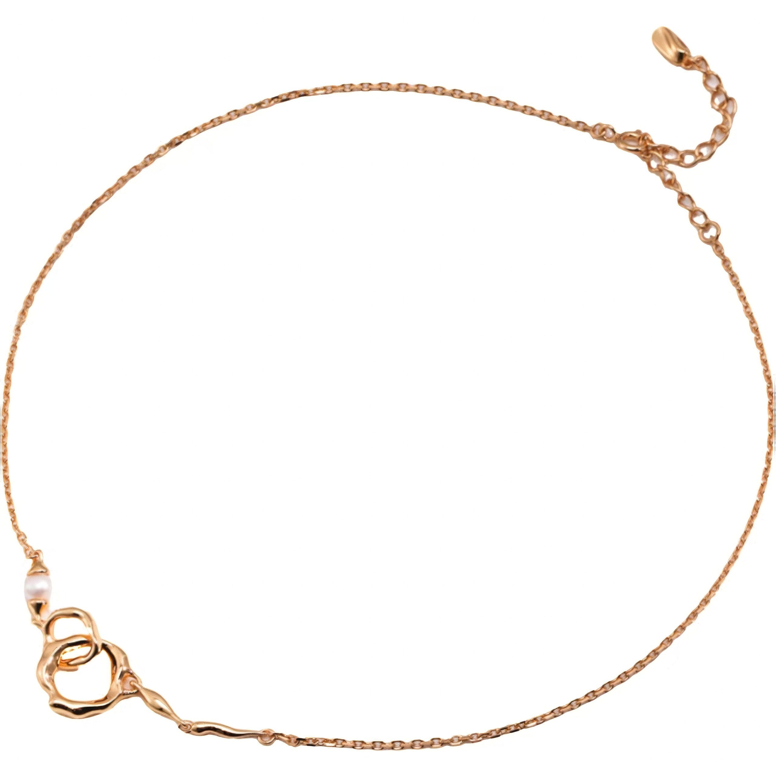 Silberkette Damen-Silberkette, Perlenkette, Onyxkette