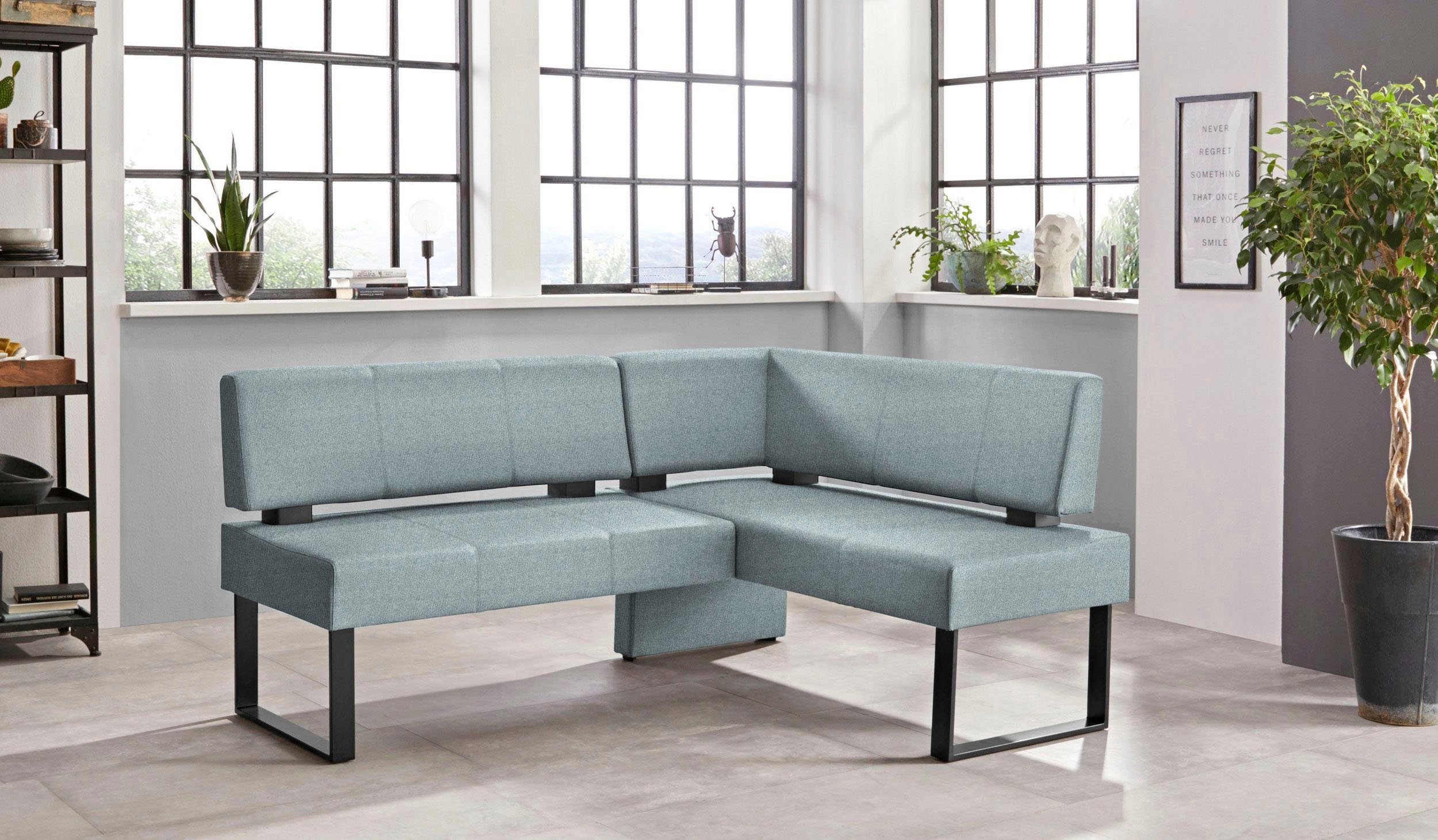 Home affaire Eckbank Oliver mit Metallgestell, günstig online kaufen