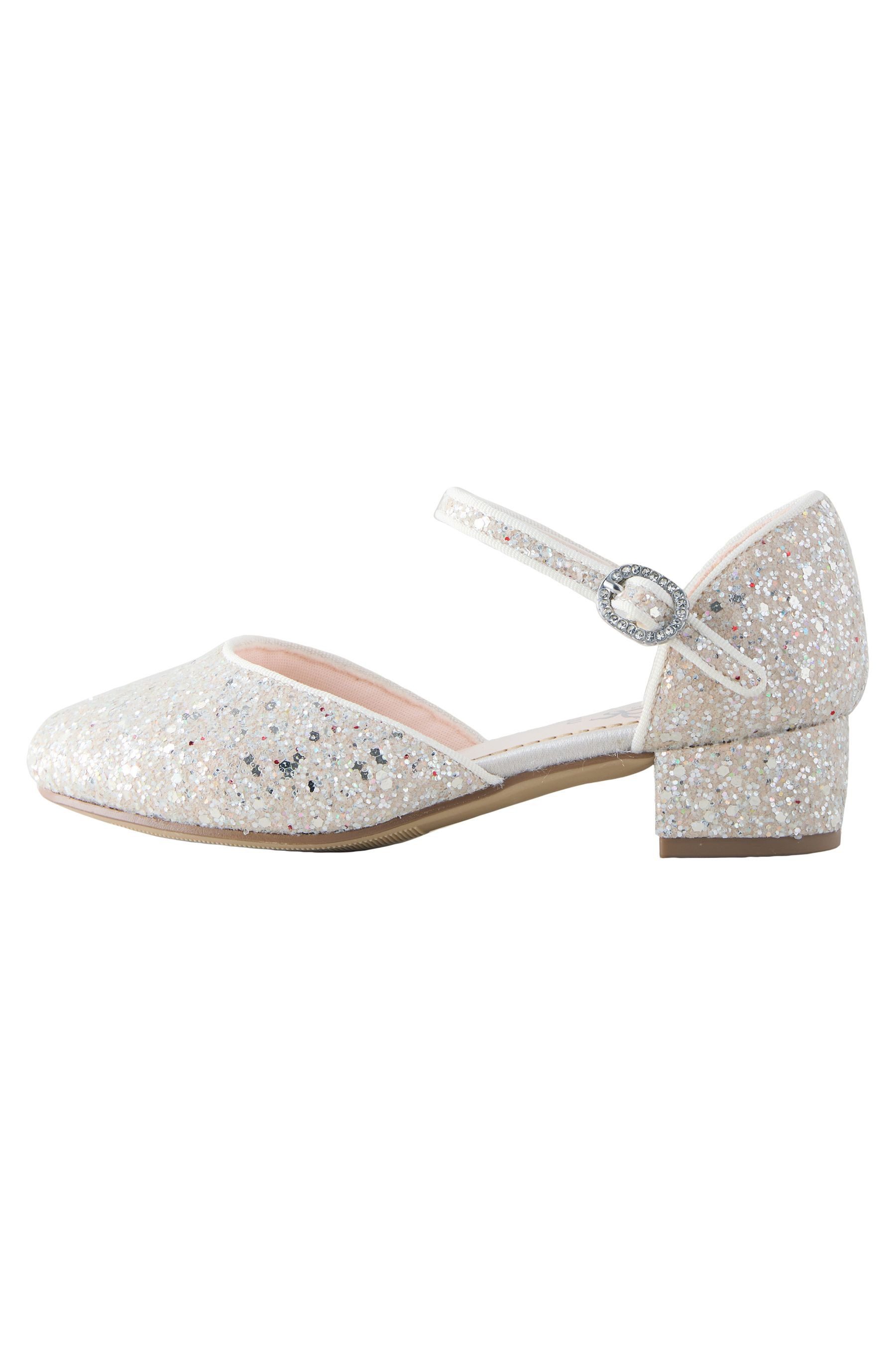 Next Festliche, niedrige Schuhe, weite Passform Sandalette