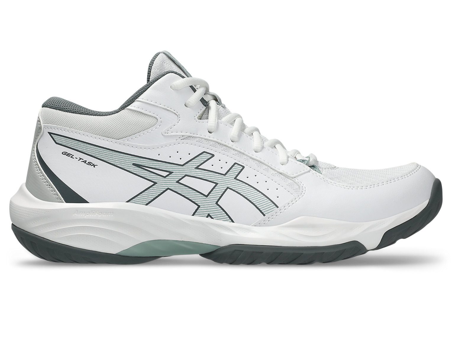 GEL-TASK MT 5 WHITE/OCEAN HAZE Handballschuh