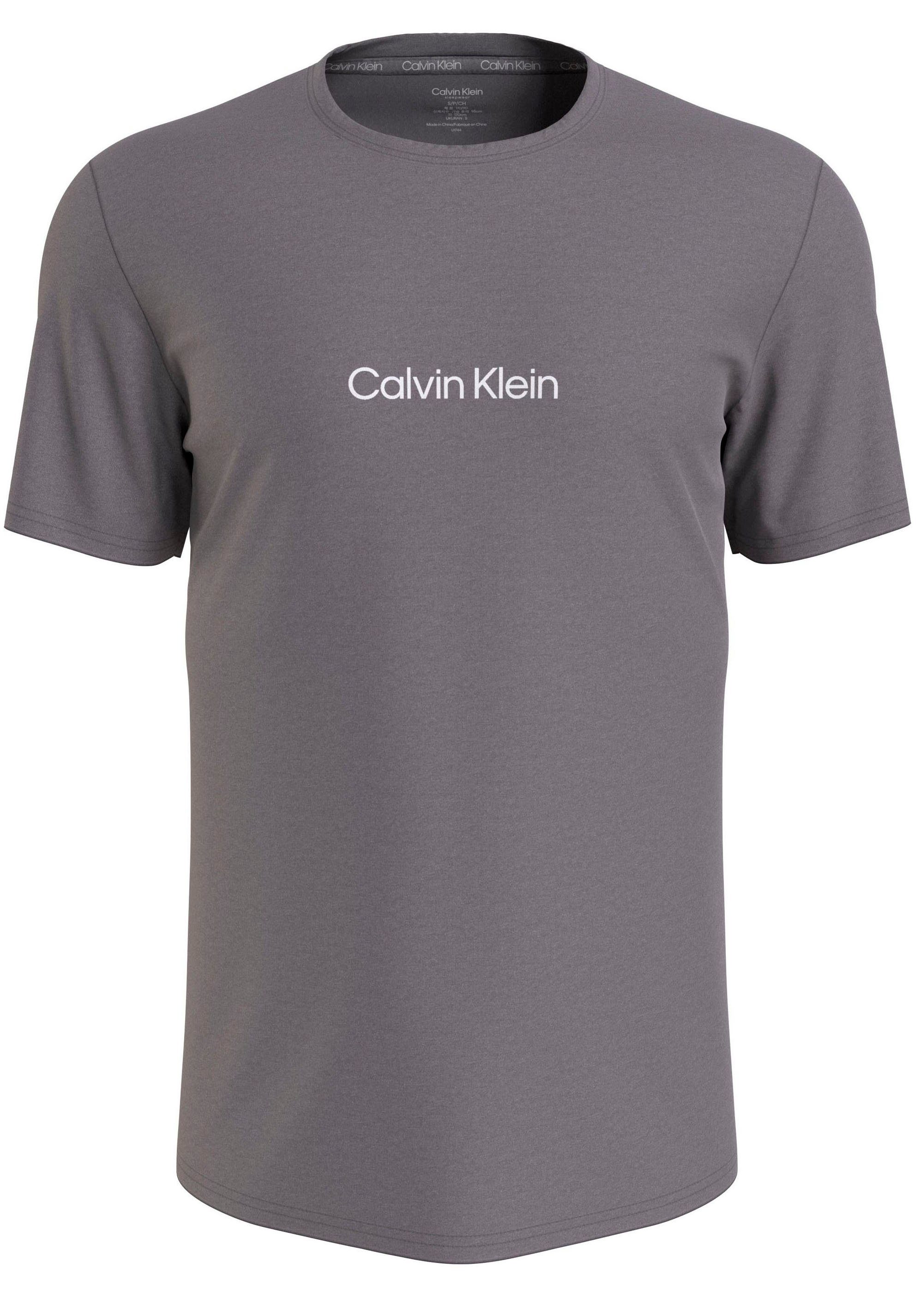 T-Shirt in keinem NECK Klein CREW das Brust, S/S fehlen auf Ein Kleiderschrank Calvin darf der mit Logodruck Muss, Underwear