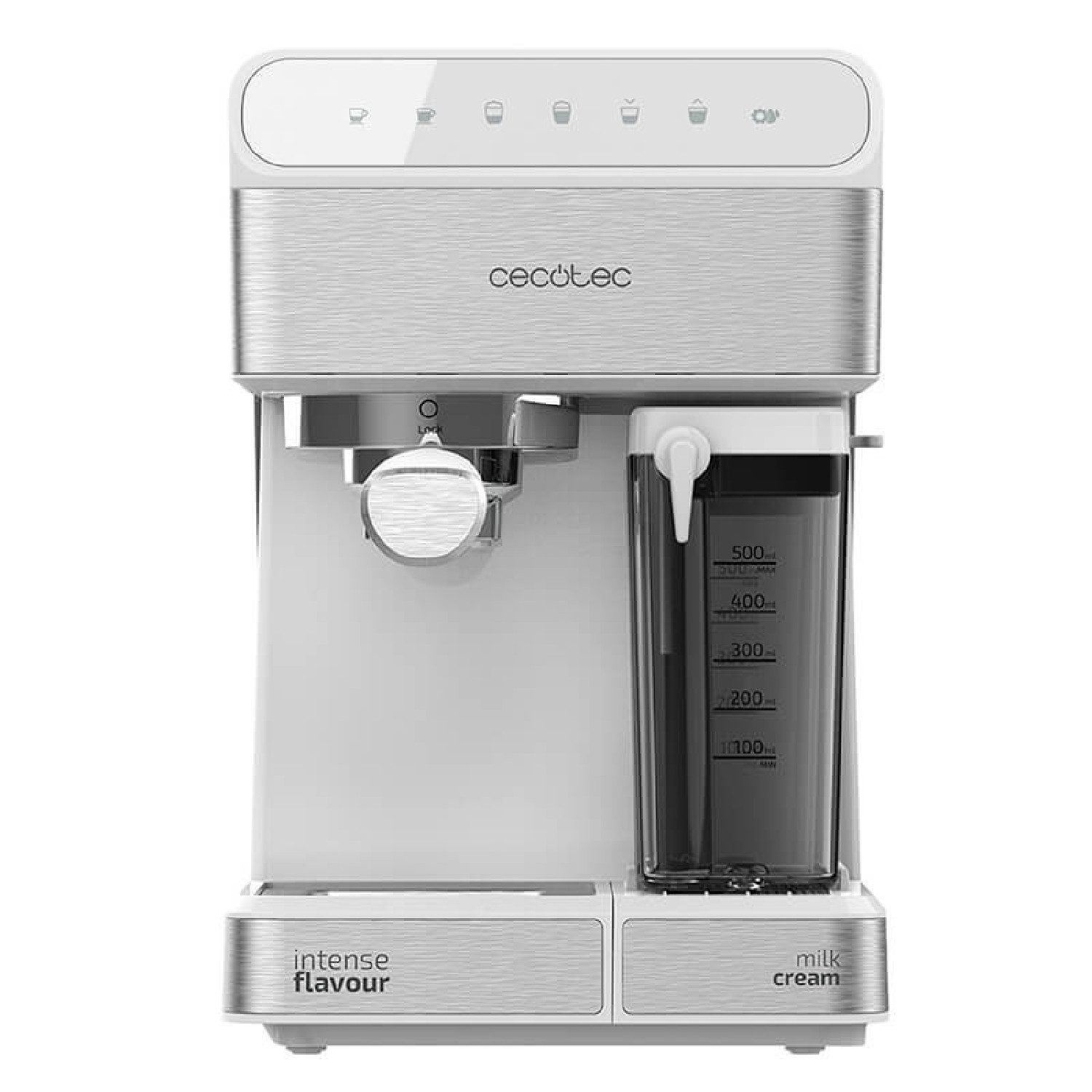Cecotec Espressomaschine, 0.5l Kaffeekanne, Power Instant-Ccino 20 Touch Serie Bianca