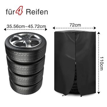 Bettizia Schutz-Set Reifentasche Reifenhülle Reifensack Reifenschutz für 4 Reifen 73*110cm