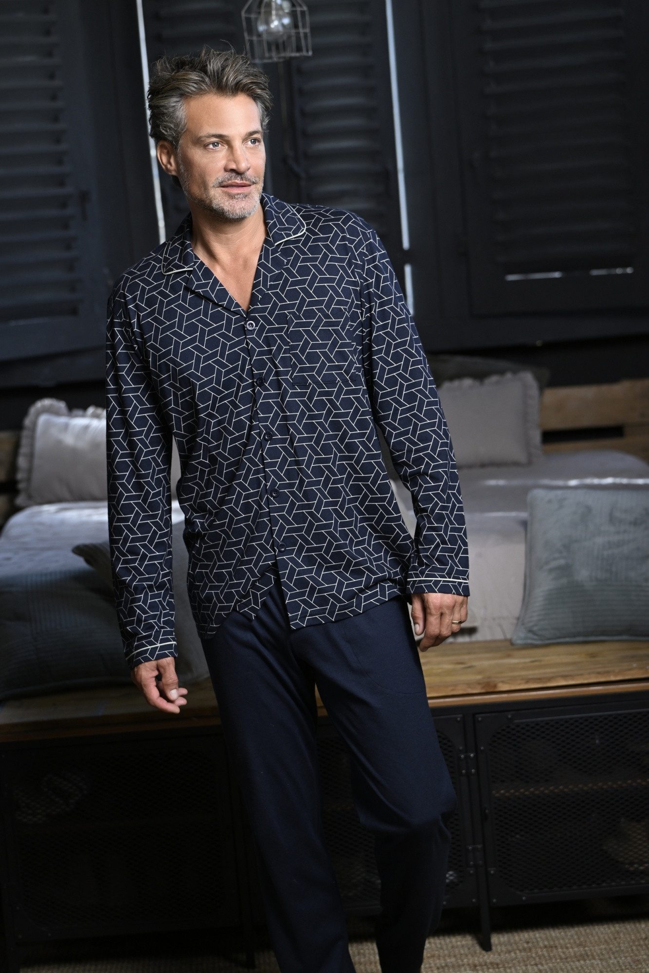 Ringella Pyjama mit durchgehender Knopfleiste (2 tlg)