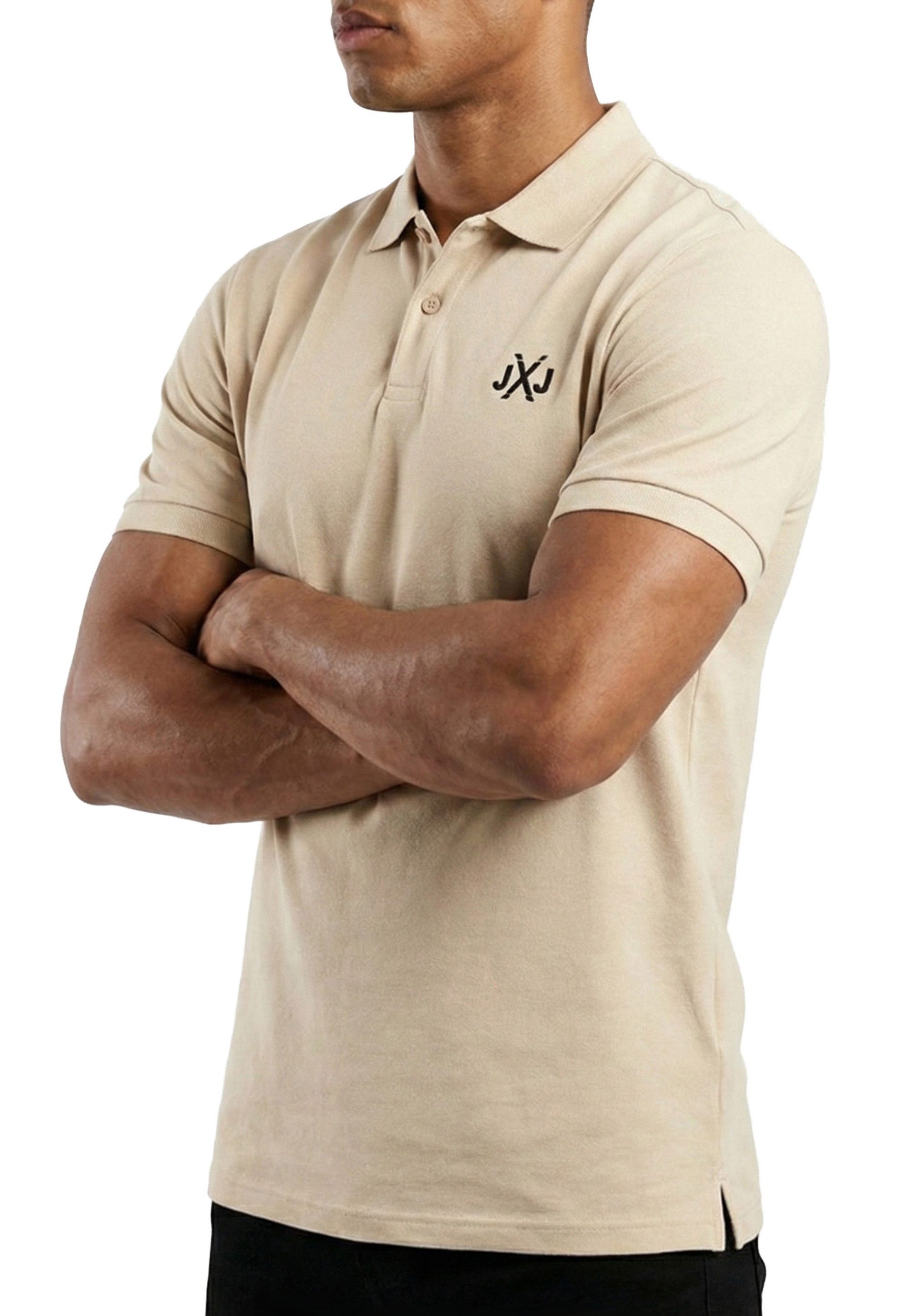 Jack & Jones Poloshirt RISE INFINITY POLO Kurzarm Hemd aus Bauwolle Polohemd mit Print T-Shirt mit Kragen