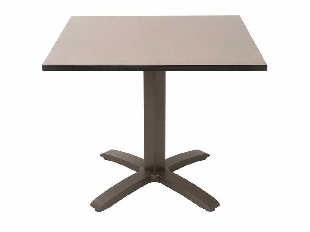 Xlmoebel Bistrotisch Moderner quadratischer Gartentisch mit robustem Standfuß für Terrasse (1-St., 1-tlg)
