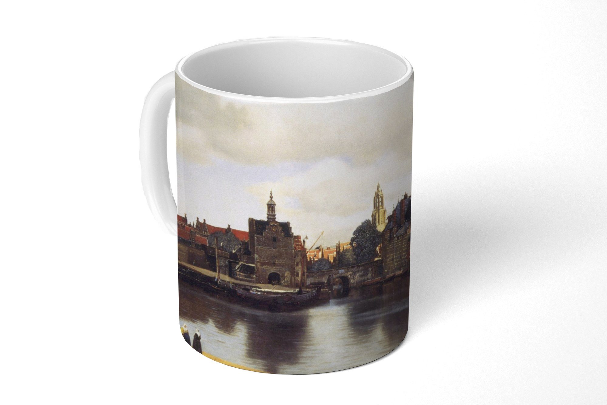 MuchoWow Tasse Ansicht von Delft - Johannes Vermeer, Keramik, Kaffeetassen, Teetasse, Becher, Teetasse, Geschenk | Tassen