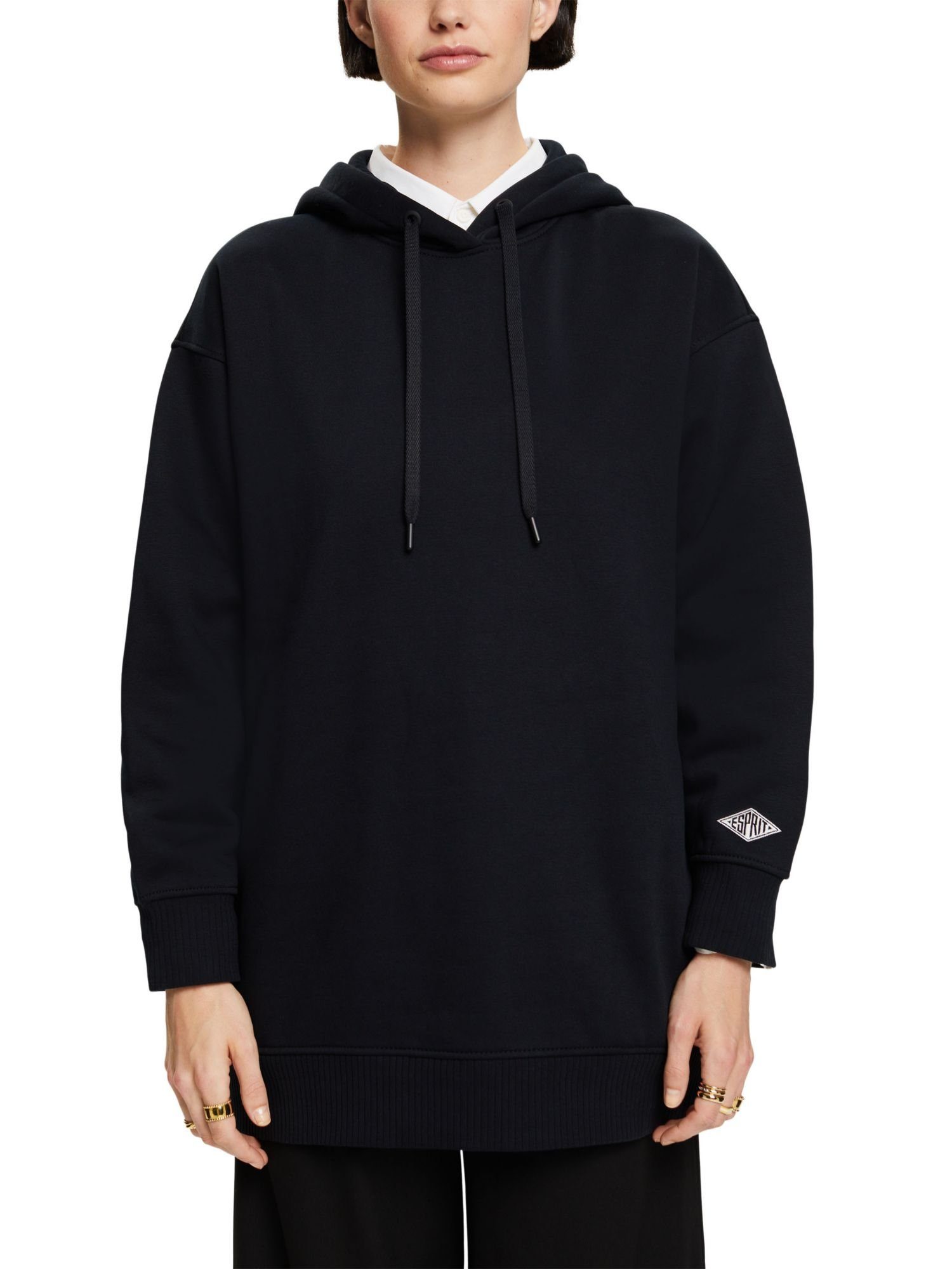 BLACK Sweatshirt Esprit (1-tlg) aus Oversize-Hoodie Baumwollfleece