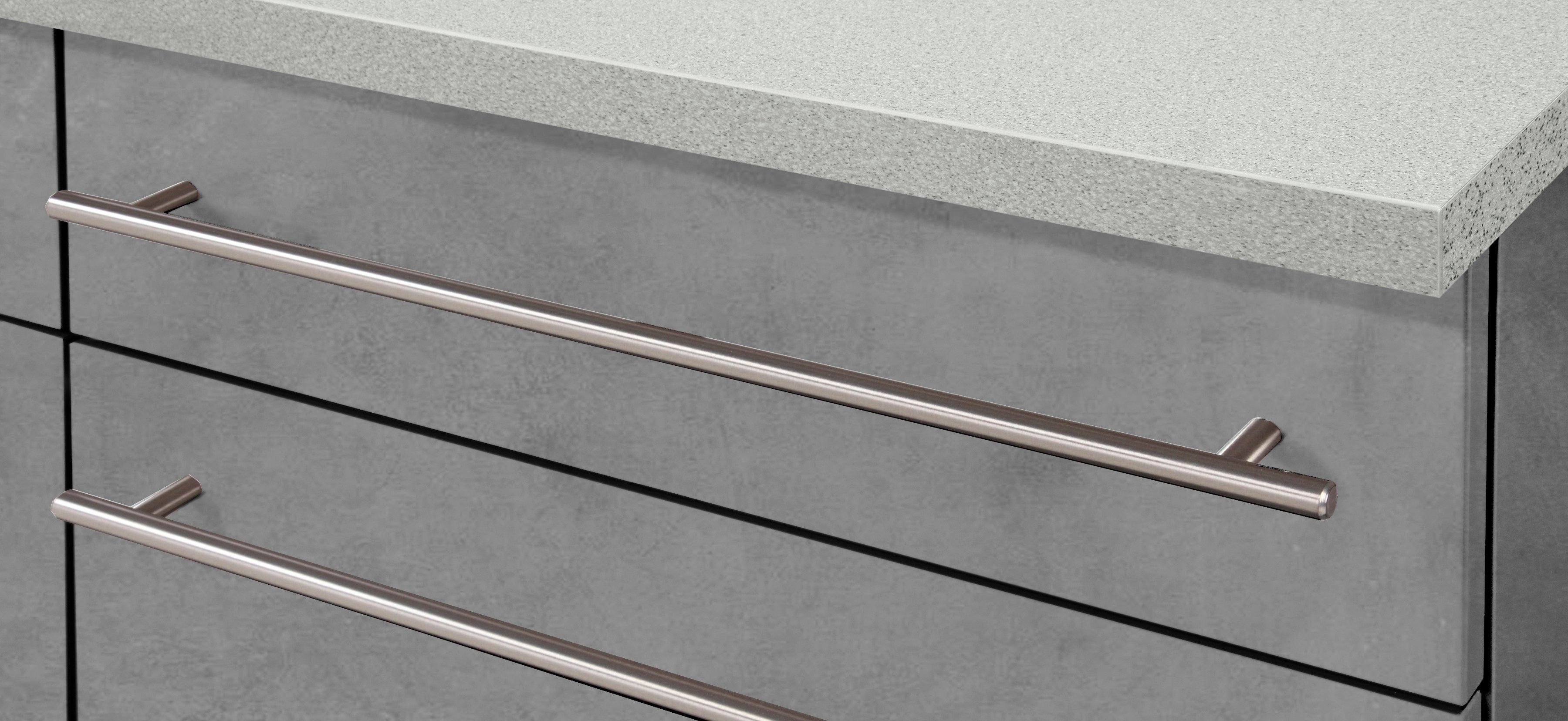 wiho Küchen Unterschrank Chicago, TOPSELLER 100 cm breit, 2 Schubkästen und 2 Türen, für viel Stauraum