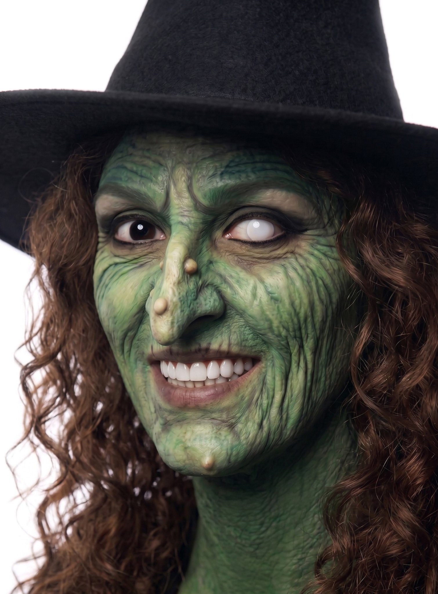 Maskworld Theaterschminke Make-up Set Schrumpelhexe, Make-up Set zum Hexe schminken mit optimal aufeinander abgestimmten Ko