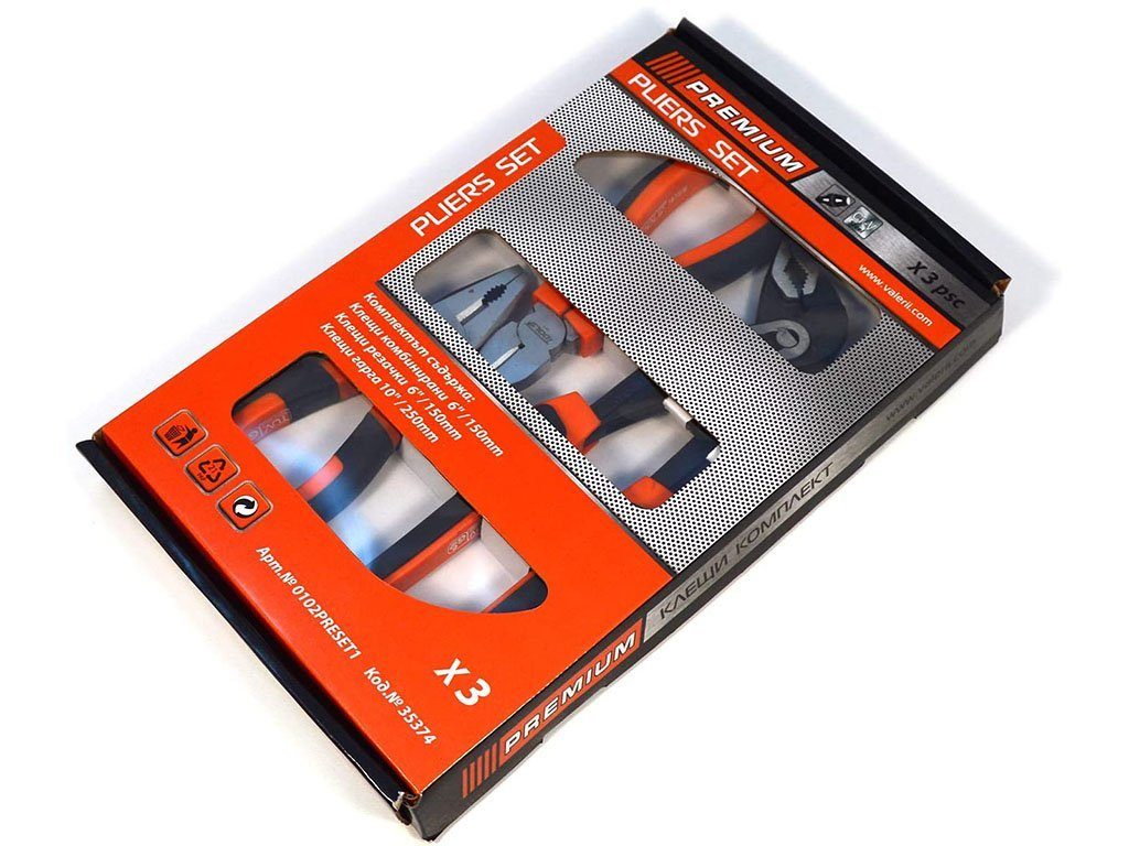 Seitenschneider tools 1-tlg. Kombizange, Wasserpumpenzange Premium Zangenset Zangenset