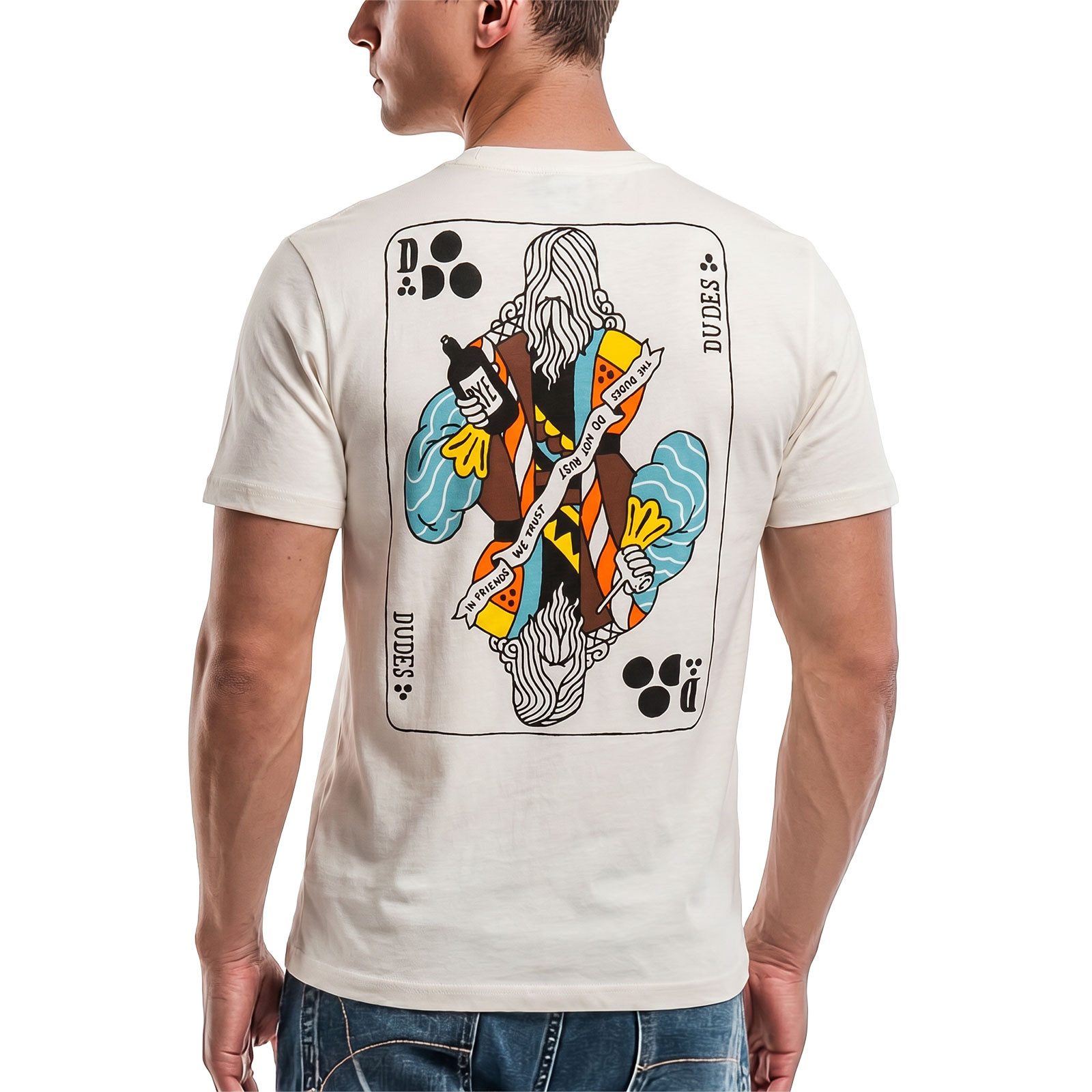 The Dudes T-Shirt T-Shirt The Dudes King Classic (1-tlg) "The Dudes" Logo-Print auf der Rückseite