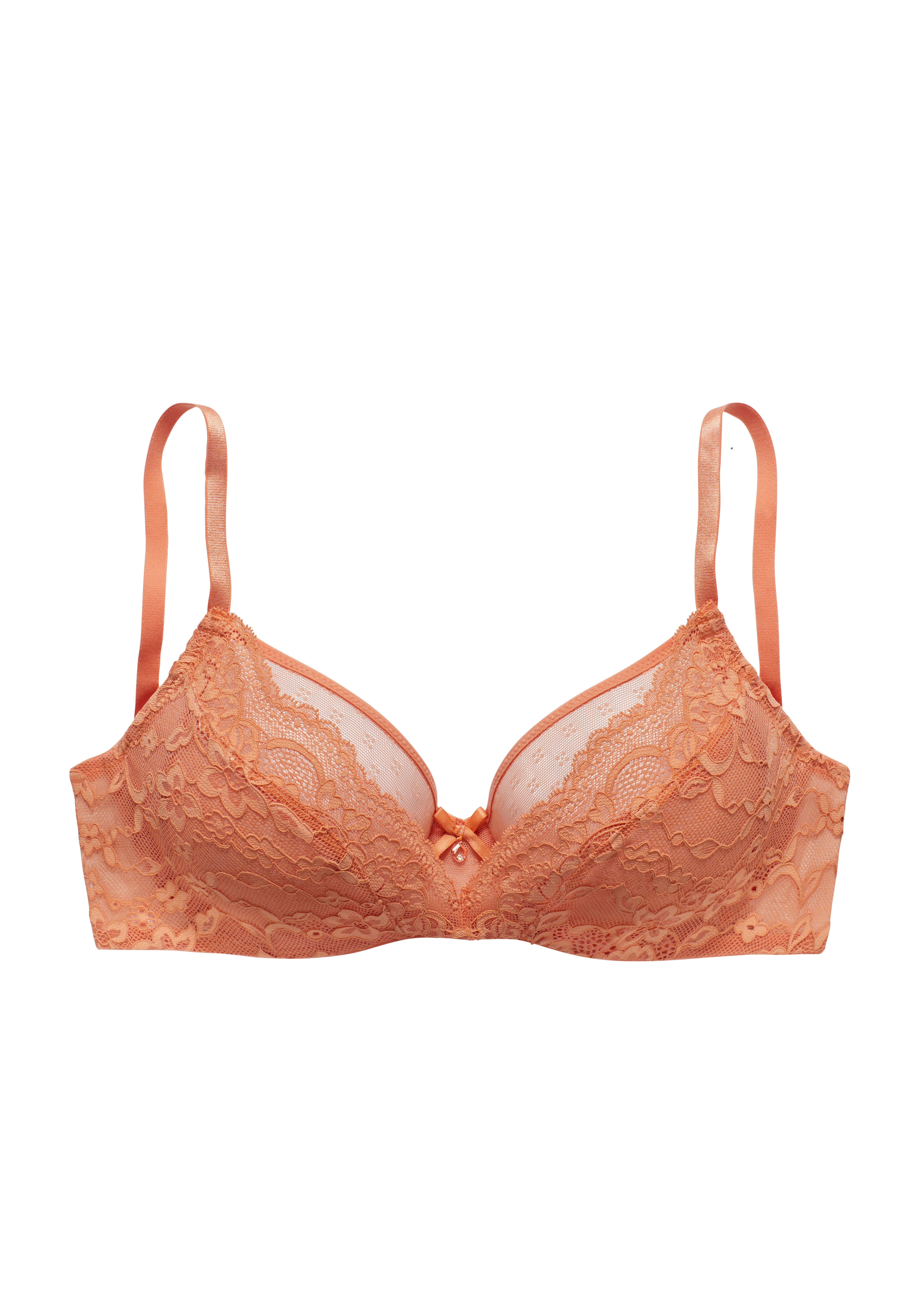 s.Oliver Bügel-BH Livie aus zarter Jacquardspitze und feinem Mesh, sexy Dessous