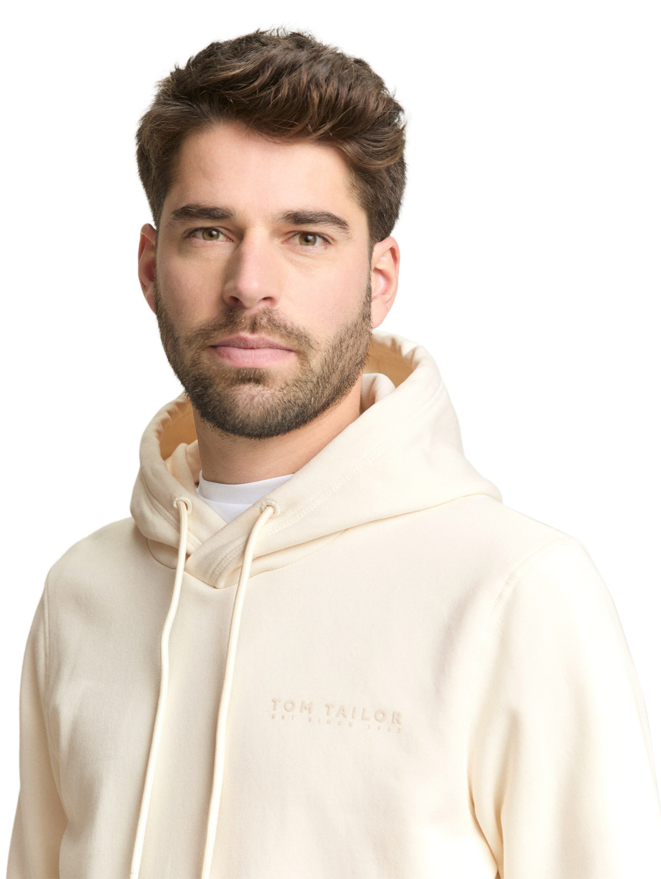 TOM TAILOR Hoodie mit Logo Stickerei