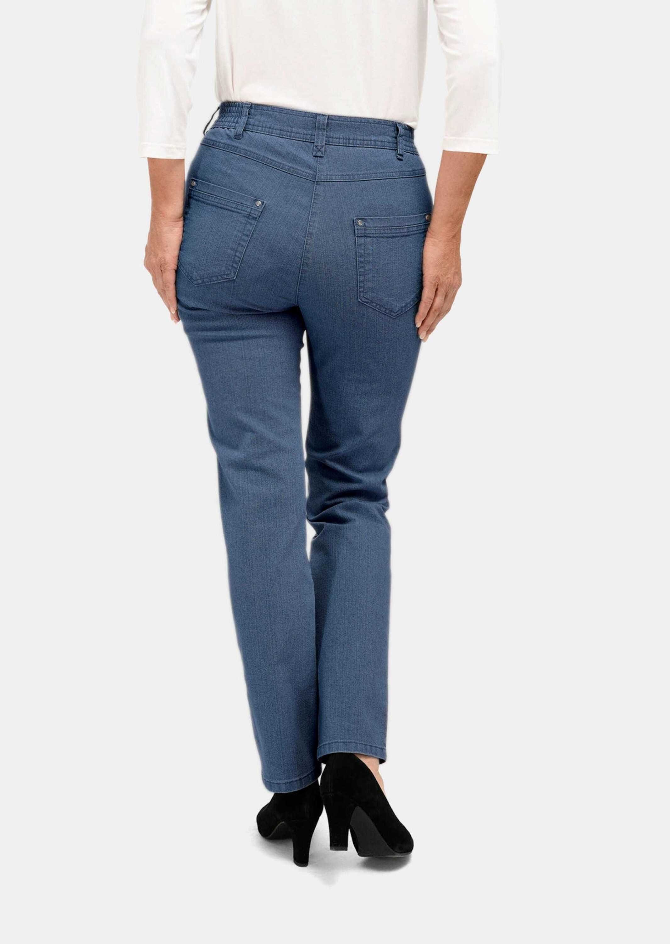 Jeanshose ANNA hellblau GOLDNER Klassische Bequeme Jeans Kurzgröße: