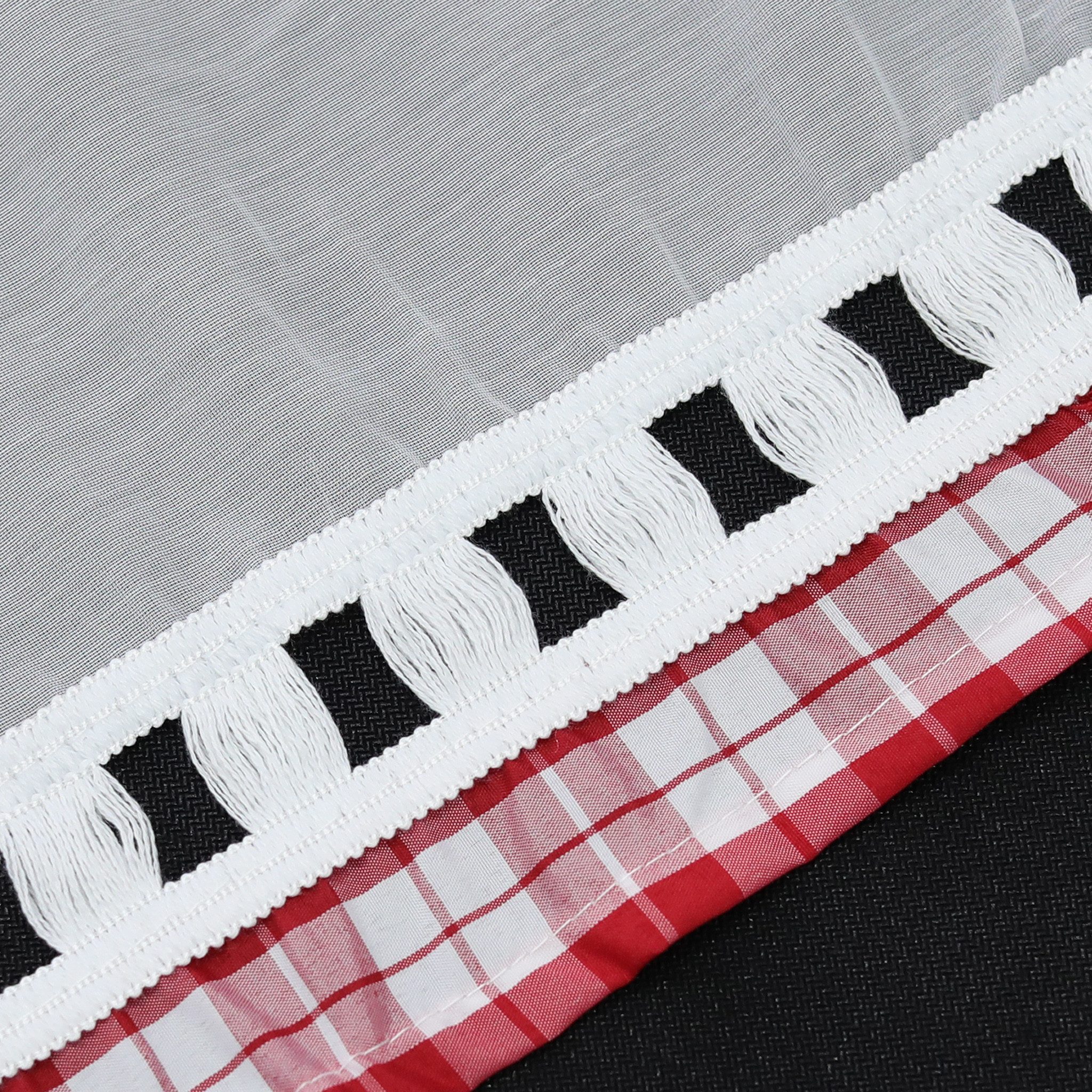 Joyswahl Scheibengardine (1 St), Stangendurchzug, halbtransparent, Bestickt günstig online kaufen