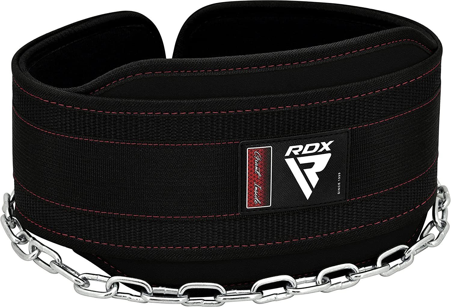 RDX Dip-Gürtel RDX Dip-Gürtel 6 Zoll mit Kette und Karabiner, Dipping belt