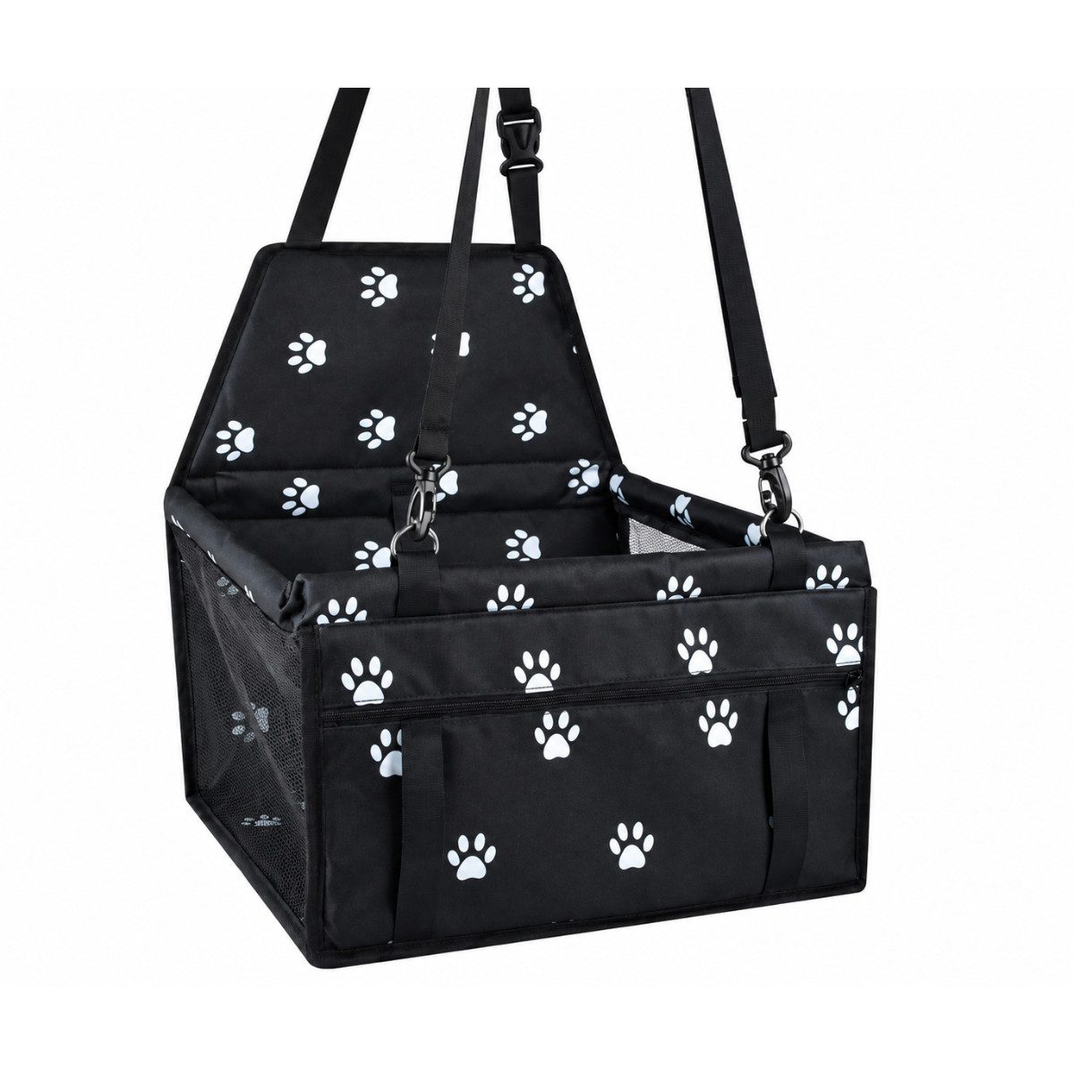 R2 Invest Hunde-Autositz Auto Hundesitz Haustier Autositz mit Gurten für Hund & Katze