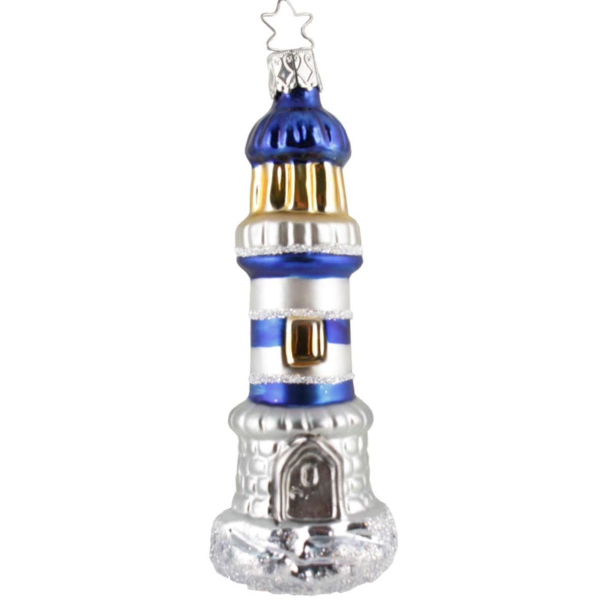 Christbaumschmuck INGE-GLAS® Leuchtturm (1-tlg) INGE-GLAS® Weihnachts-Hänger
