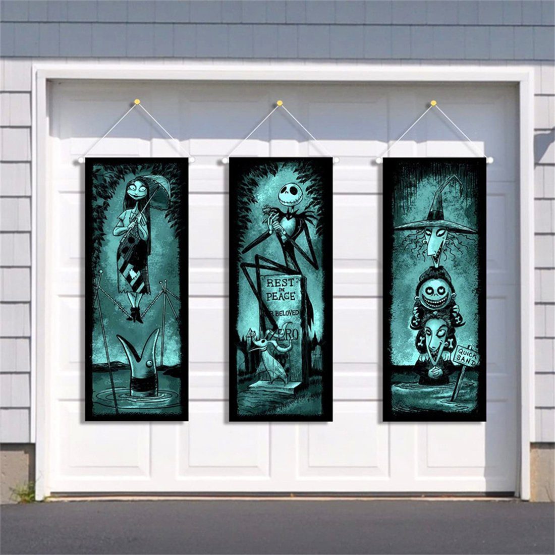 DÖRÖY Dekoobjekt Halloween Party 3, Tür hängend Scary Hanging Banner Dekoration Set von