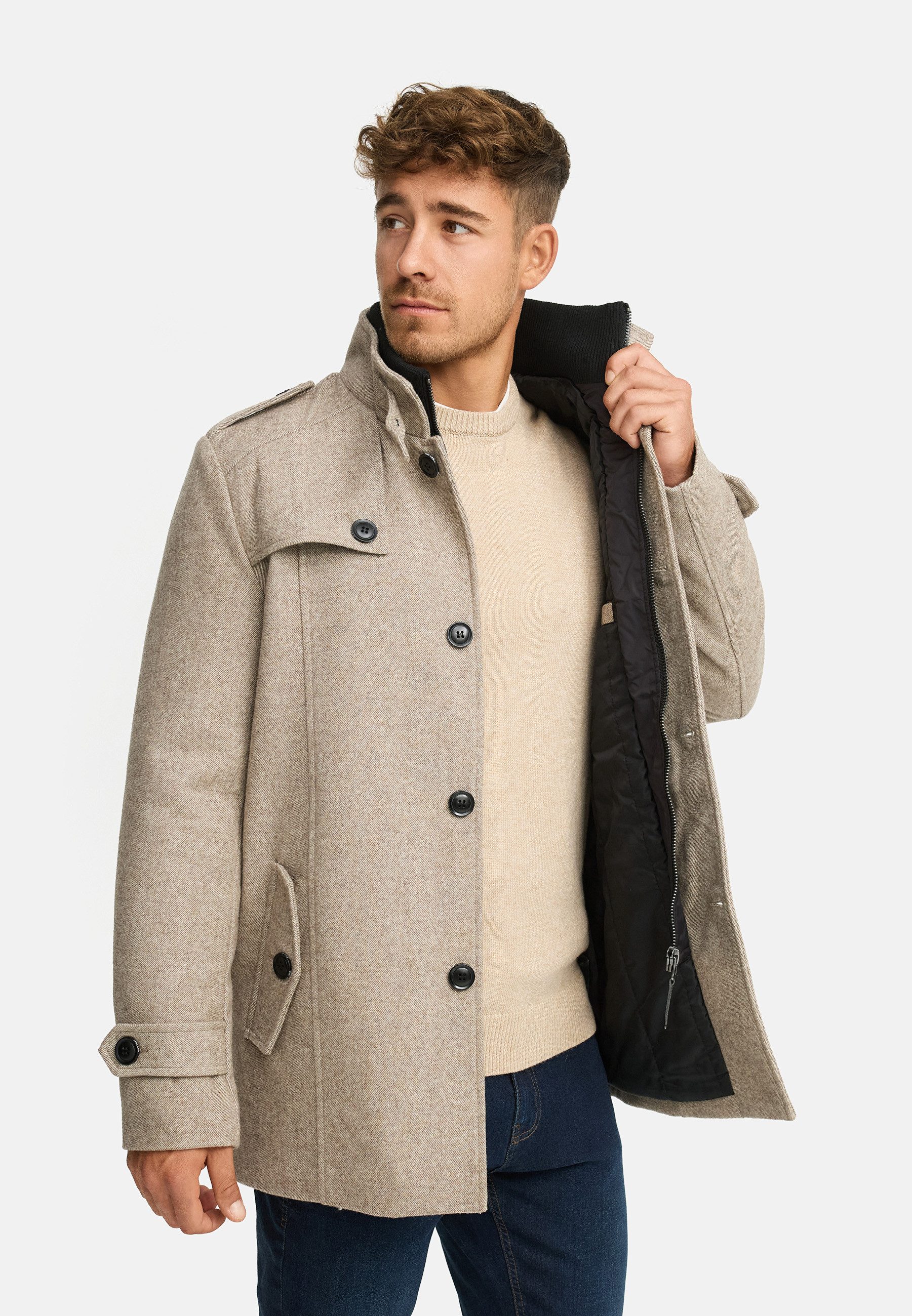 Indicode Kurzmantel Herren Brandon Mantel Winter Herrenmantel günstig online kaufen