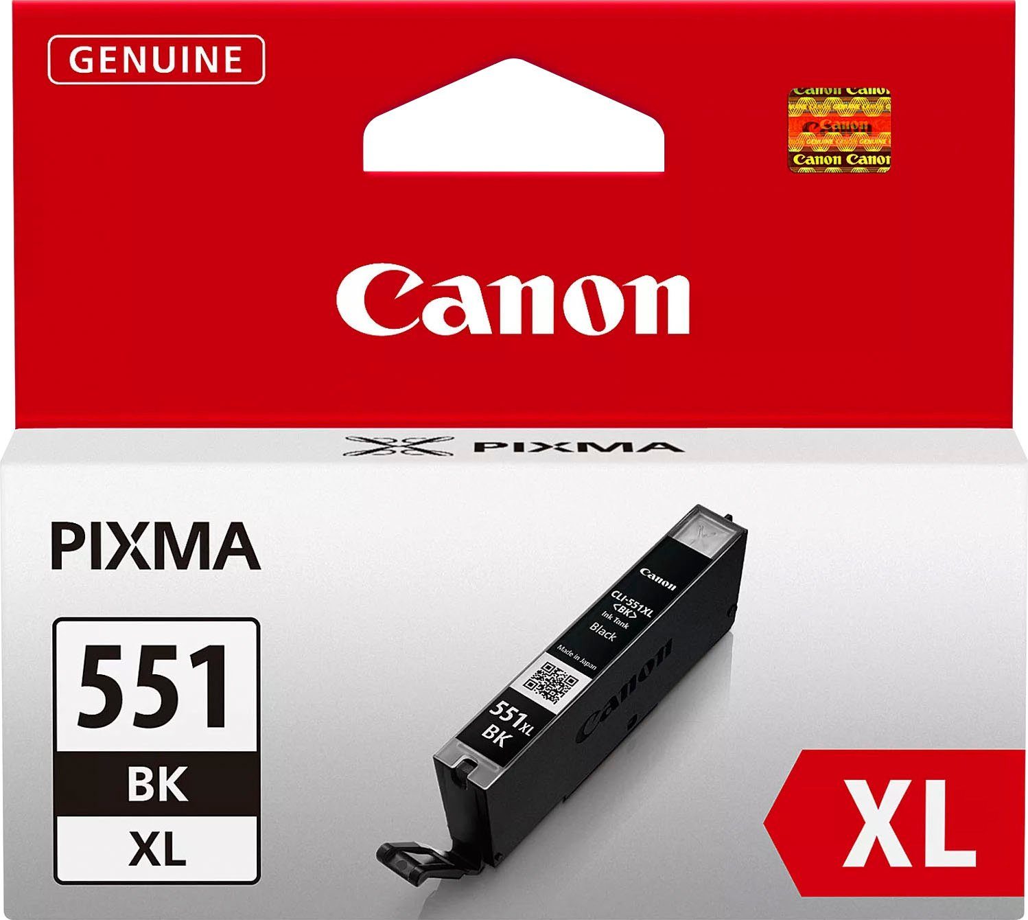 Canon Canon CLI-551XL BK Tintenpatrone (original Druckerpatrone 551 schwarz XL)