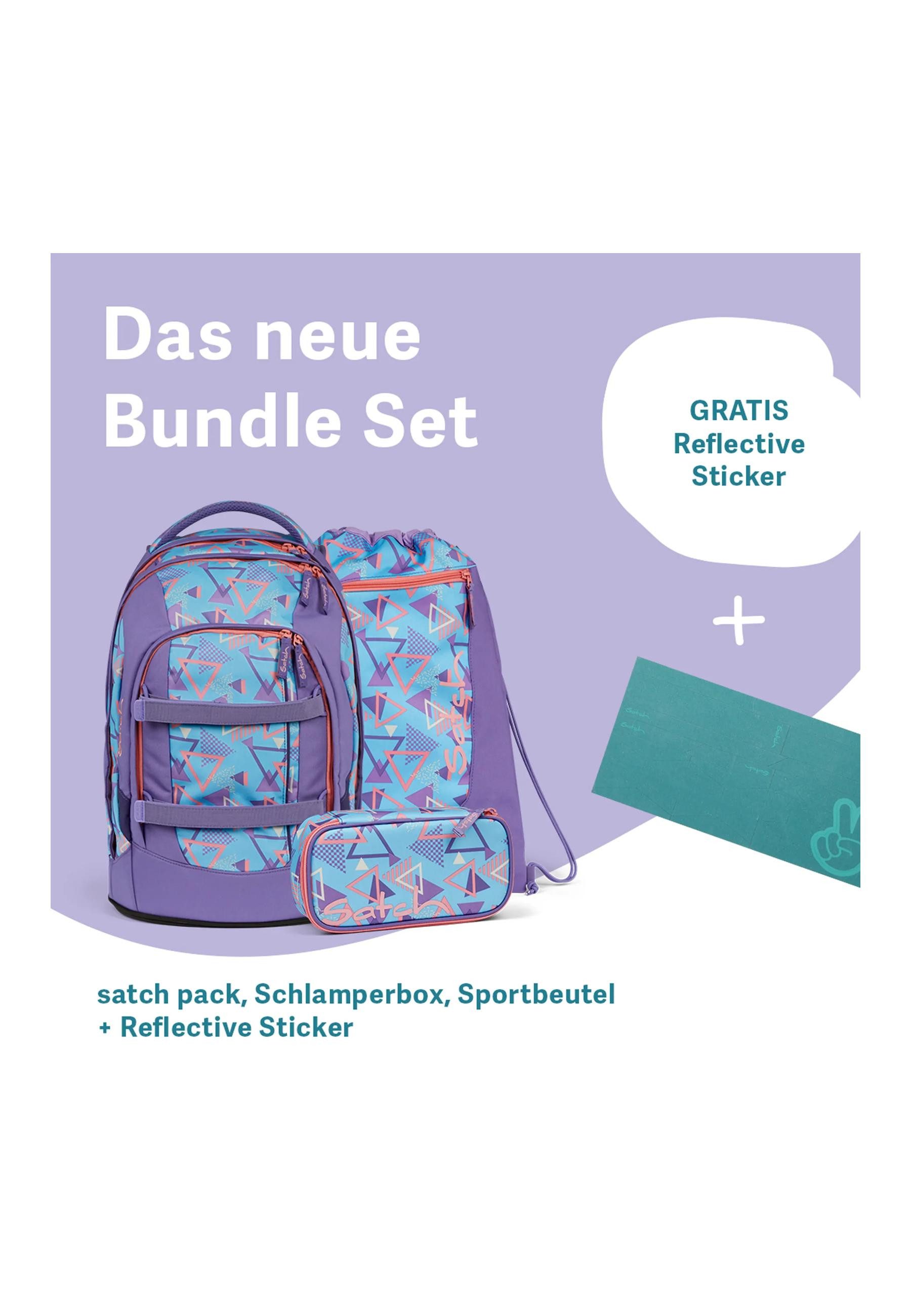 Satch Schulranzen pack Bundle (4-tlg., 4-teiliges Set), größenverstellbares Rückensystem