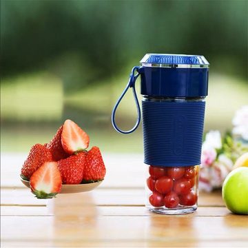 Kpaloft Akku-Smoothie-Maker 300ml Standmixer, USB Smoothie Blender, Kleiner Mixer, 150,00 W, Entsafter, Mini-Mixer, Slush Becher, Slushy Squeeze Cup, Saftextrachor