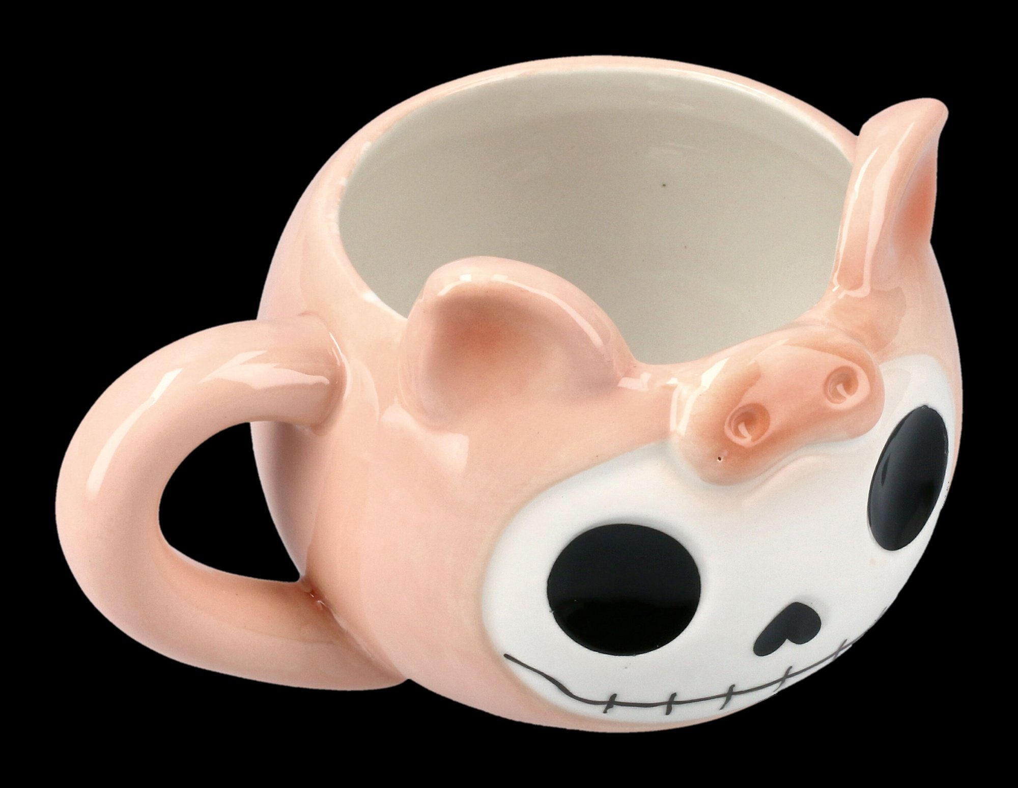 Figuren Shop Keramik Bones, Bacon GmbH Furrybones Tasse Furry Gothic Tasse -Schwein Keramik 